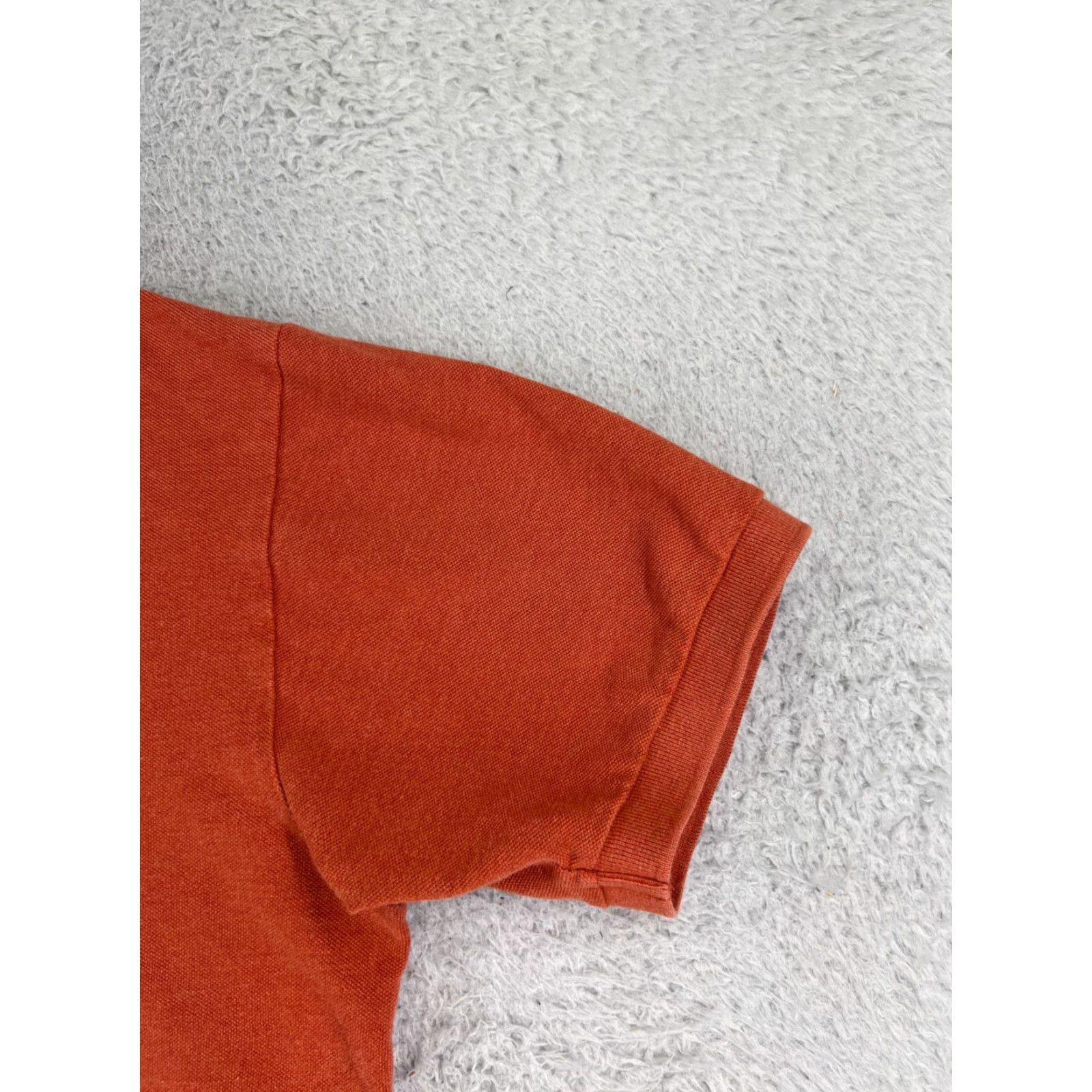 Nautica Nautica Polo Shirt Mens XL Orange 100% Cotton Knit Golf Shirt Outdoor Driving Slim Short Sleeve Mens Size US XL / EU 56 / 4 - 2 Thumbnail