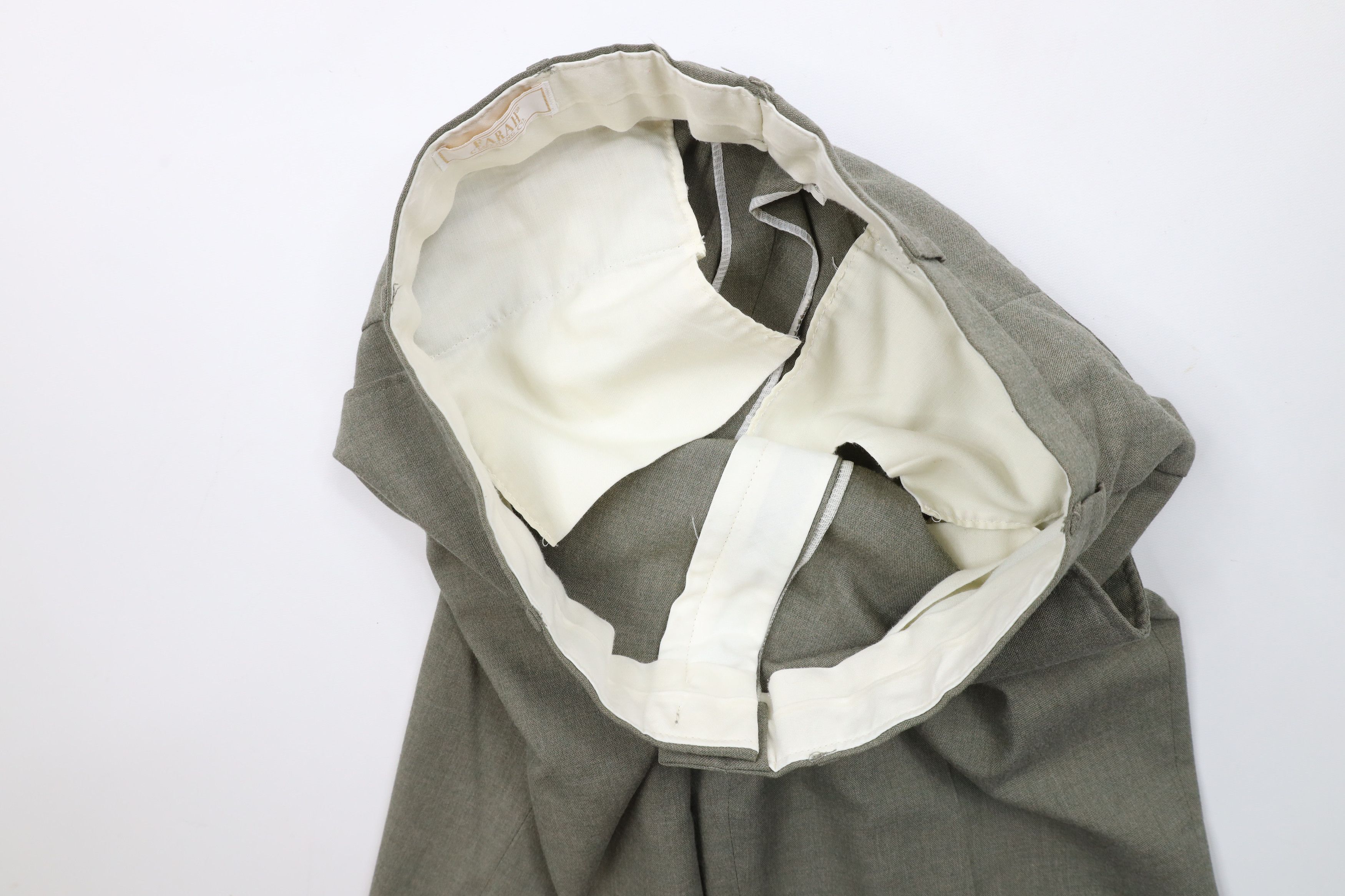 Vintage Vintage 90s Streetwear Flared Wide Leg Chino Pants Green Size US 34 / EU 50 - 7 Thumbnail