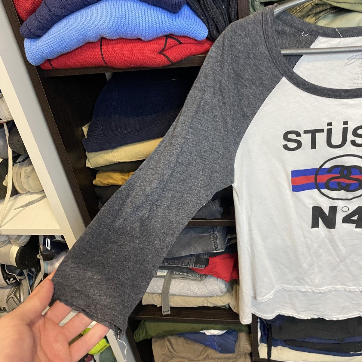 Stussy Luxury Stussy Big Logo 1/3 y2k opium longsleeve size women L Size L / US 10 / IT 46 - 4 Thumbnail