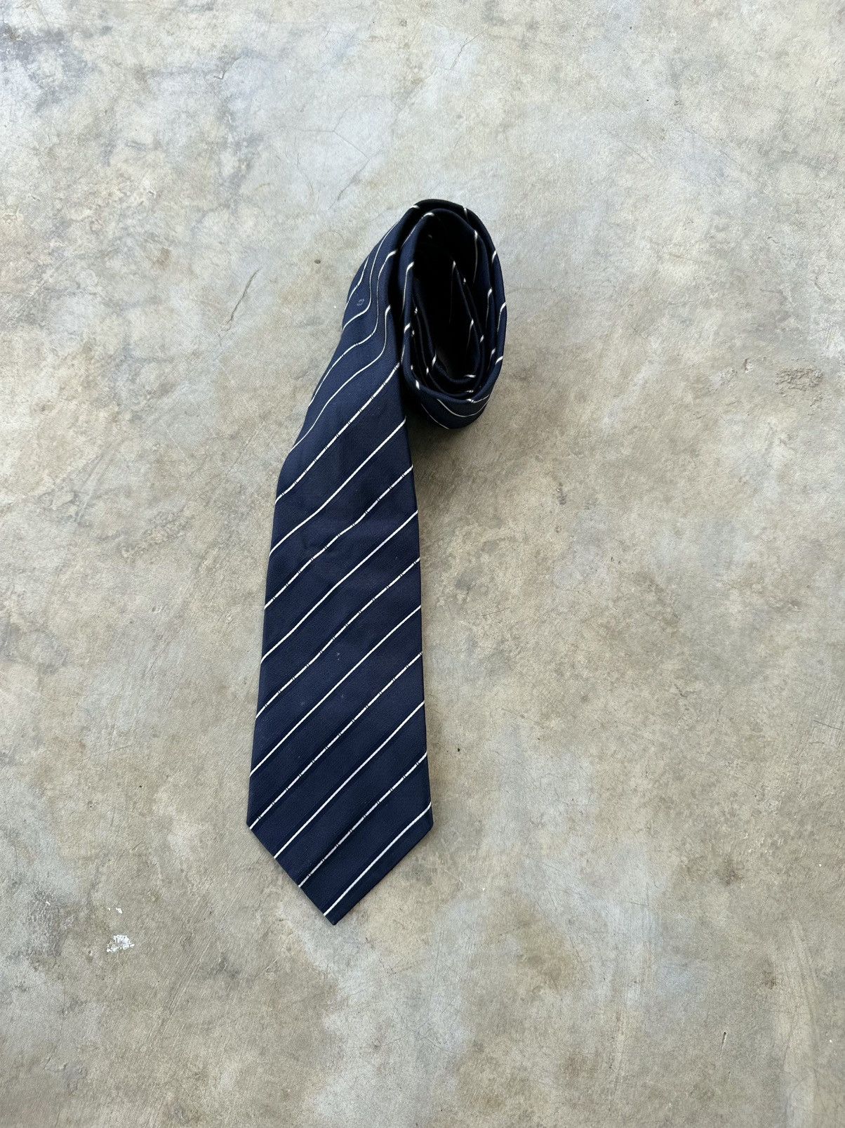 Chanel Chanel Diagonal CC Silk Tie Size ONE SIZE - 2 Thumbnail