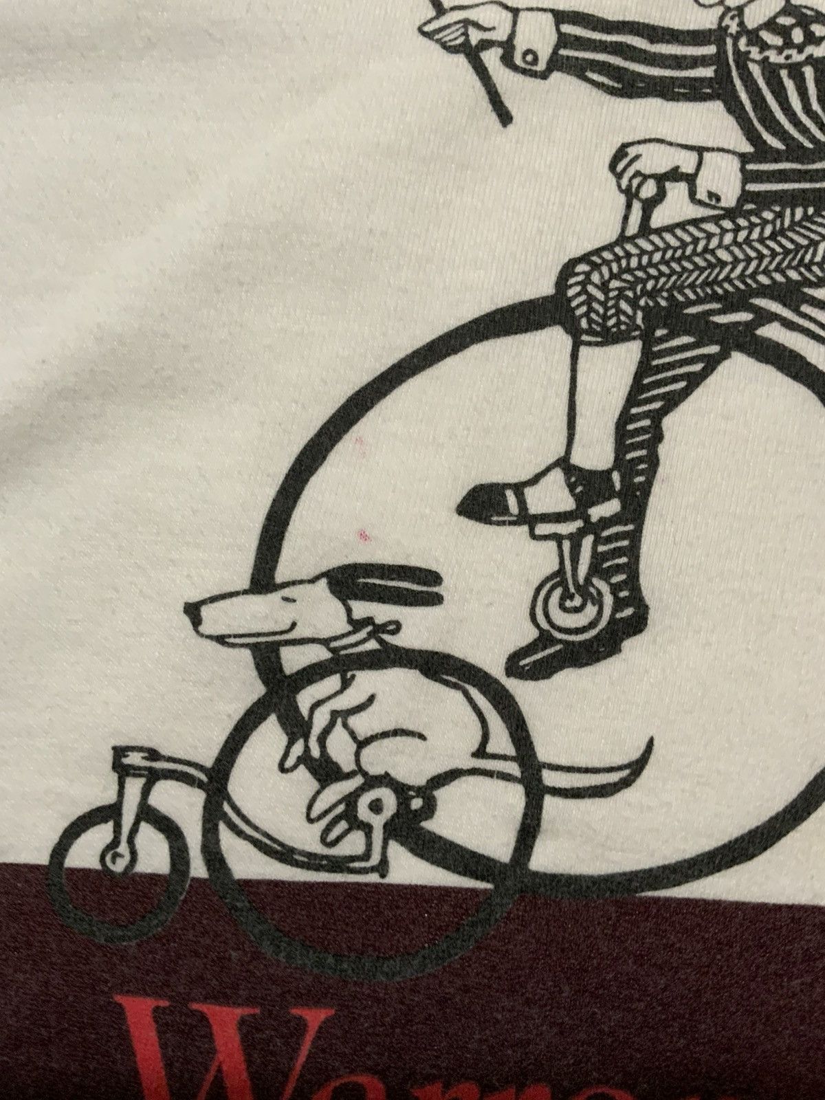 Hanes × Vintage Vintage Hanes Beefy T Warren On Wheels Unicycle T-Shirt Size US L / EU 52-54 / 3 - 7 Thumbnail