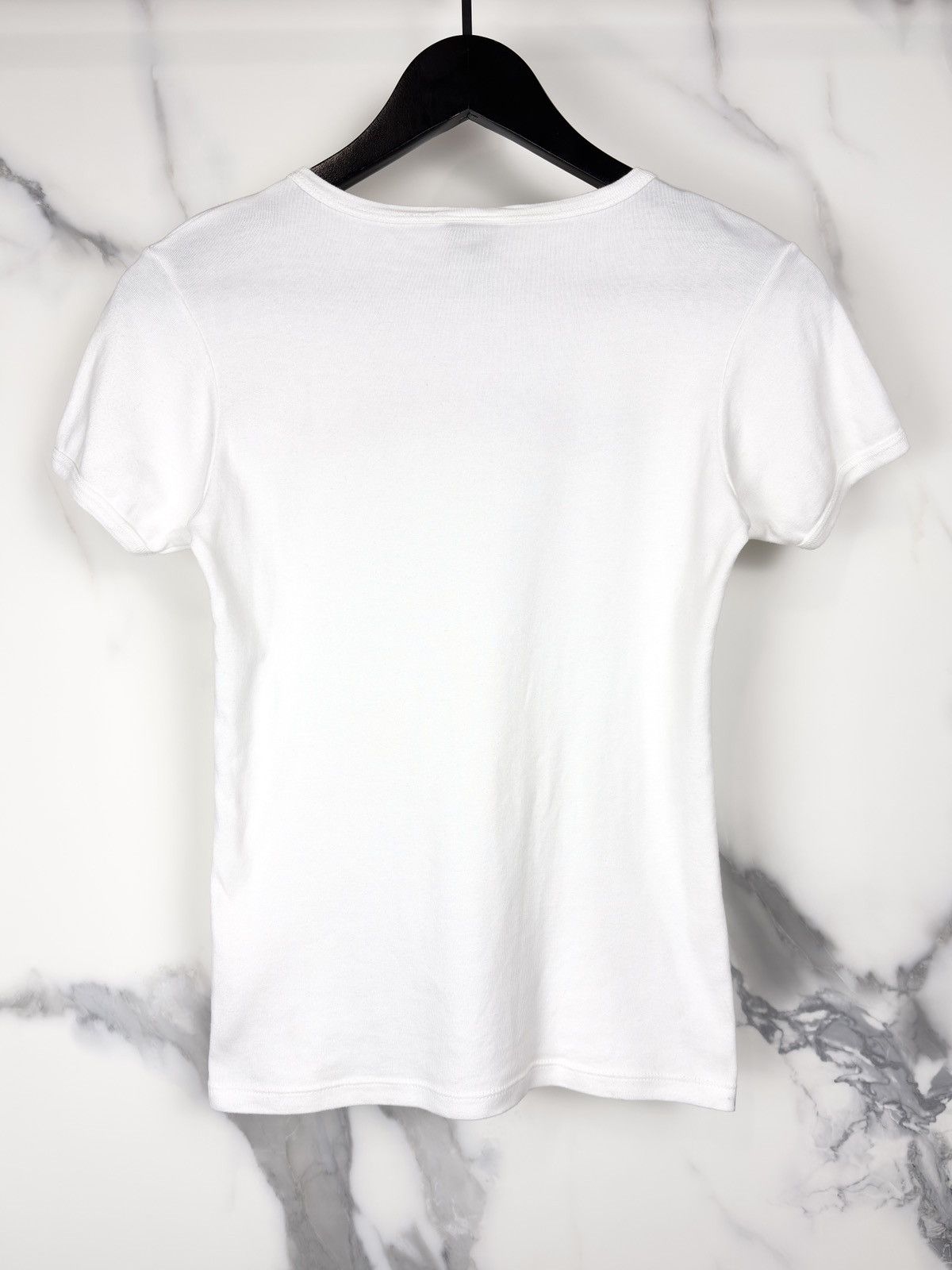 Chrome Hearts Chrome Hearts Vintage USA Flag Scroll Logo Baby Tee Tshirt Size S / US 4 / IT 40 - 2 Thumbnail