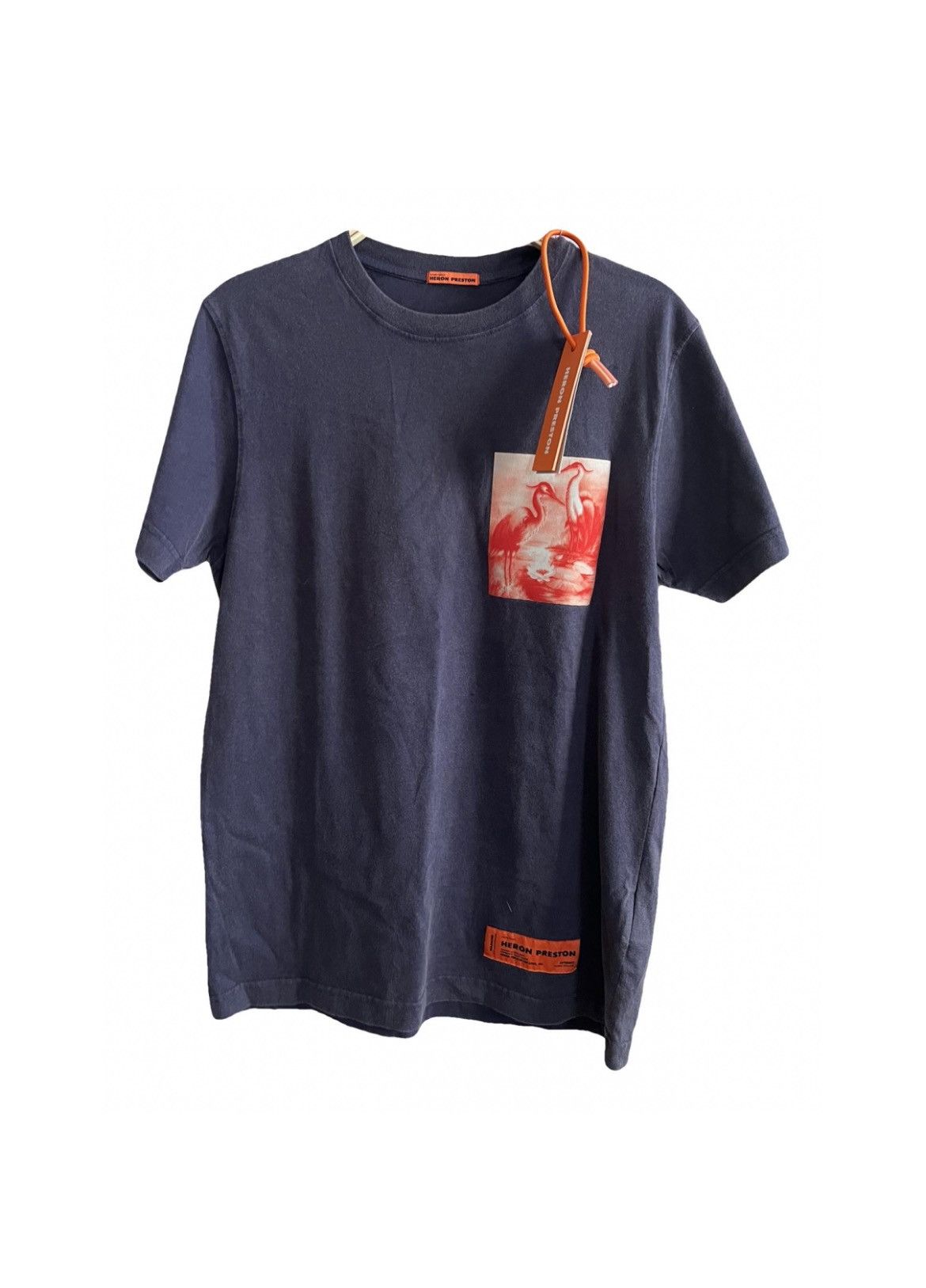 image of Heron Preston Patch T-Shirt in Blue, Men's (Size Medium)