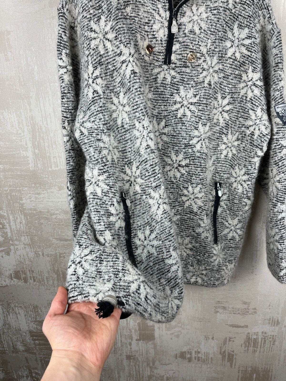 Vintage Hammerschmid Floral Wool Mohair Viscose Pullover Sweater Size L / US 10 / IT 46 - 14 Thumbnail