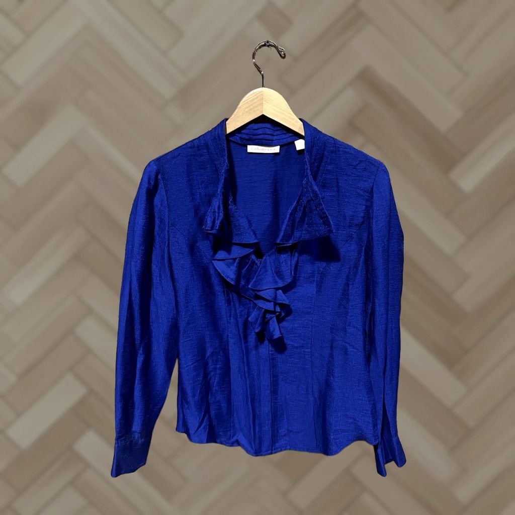 Coldwater Creek Coldwater Creek Blouse Women’s Blue Long Sleeve Size S Tunic Size S / US 4 / IT 40 - 1 Thumbnail
