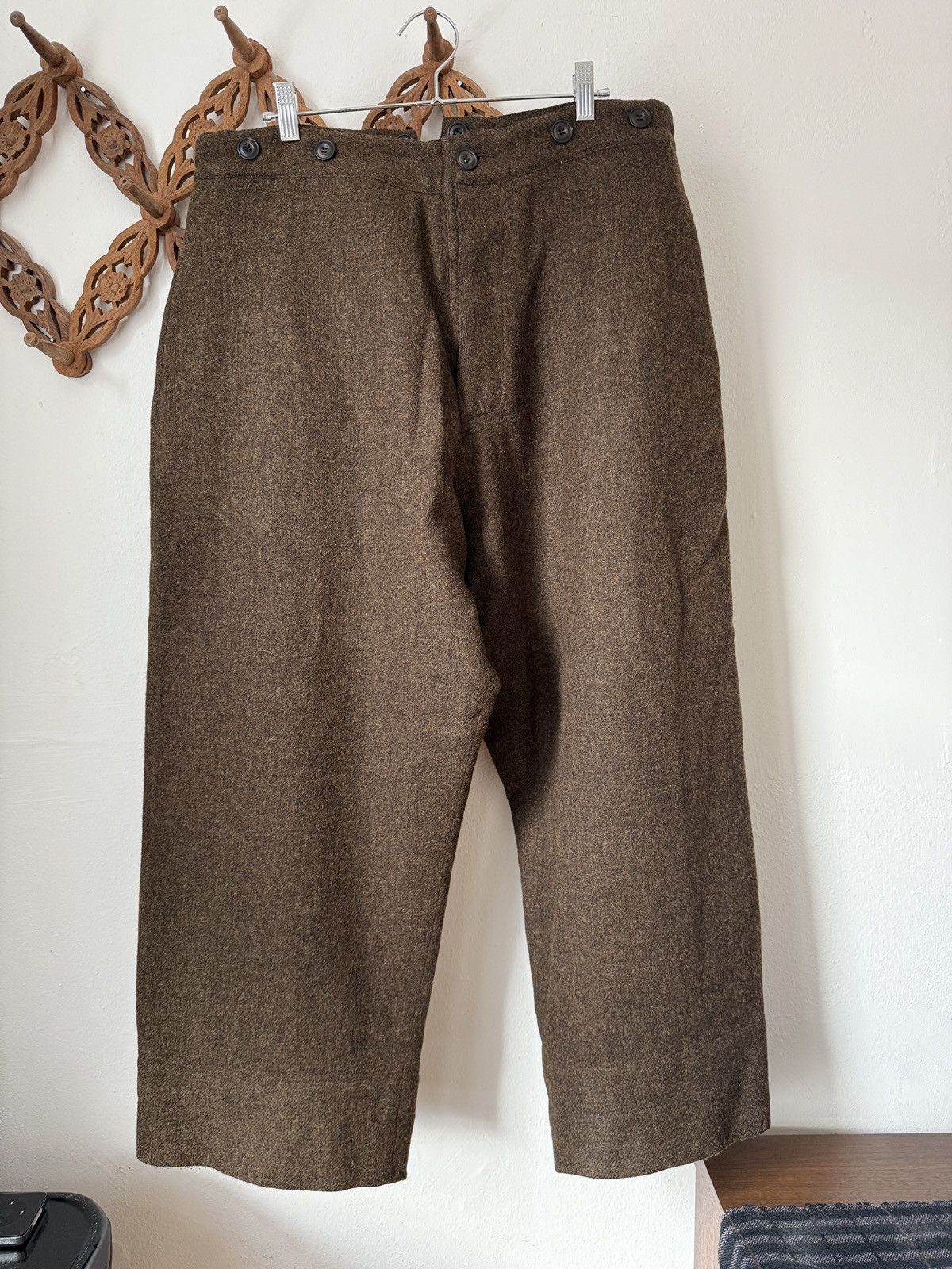 John Alexander Skelton CXIV Brown Wool Pants