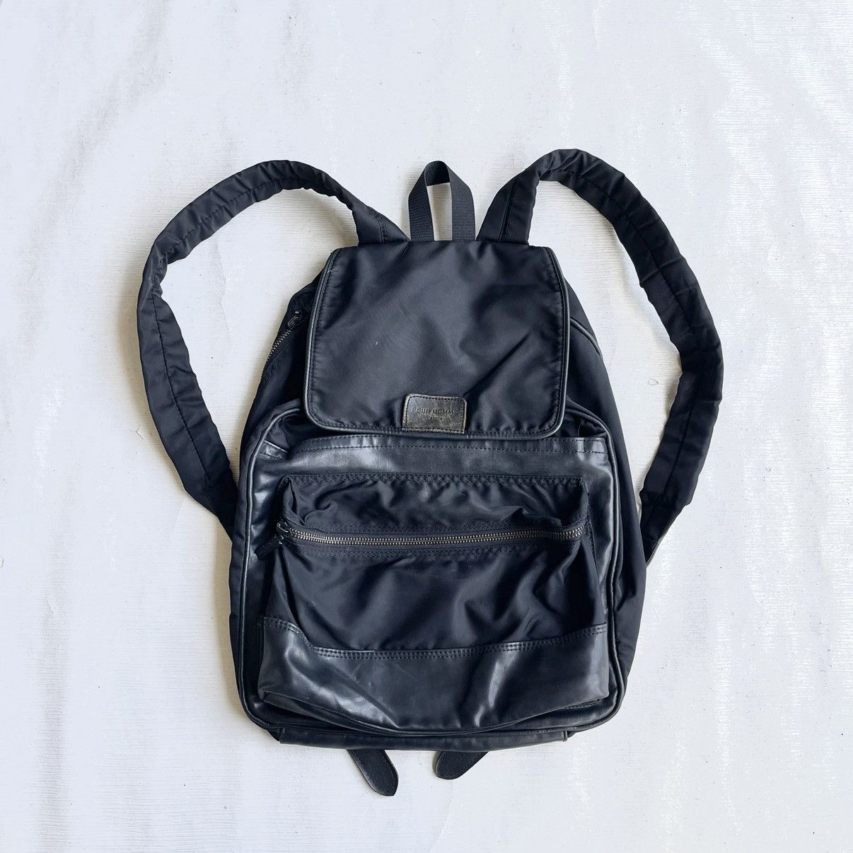 Y's × Yohji Yamamoto × Yves Saint Laurent Pour Homme Y'saccs Black Nylon Backpack Size ONE SIZE - 4 Thumbnail