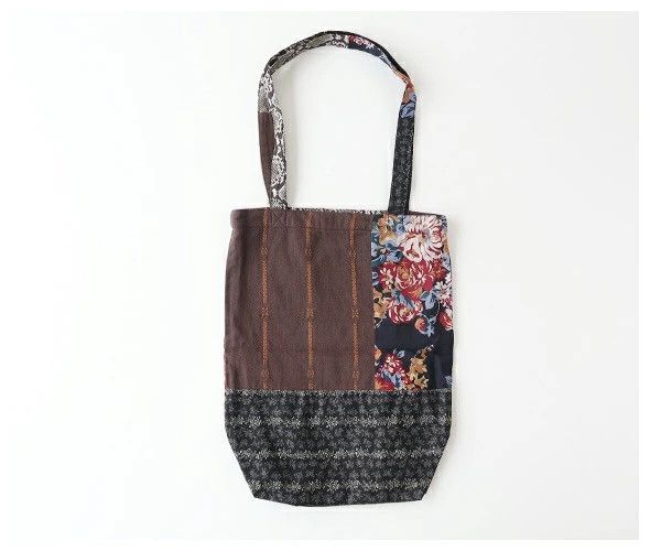Kapital KAPITAL Patchwork Novel Tote Bag Black Size ONE SIZE - 1 Thumbnail