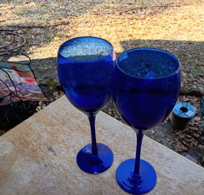 Other Pair (2) of Vintage Libbey "Premiere" Cobalt Blue Glass Size ONE SIZE - 1 Thumbnail