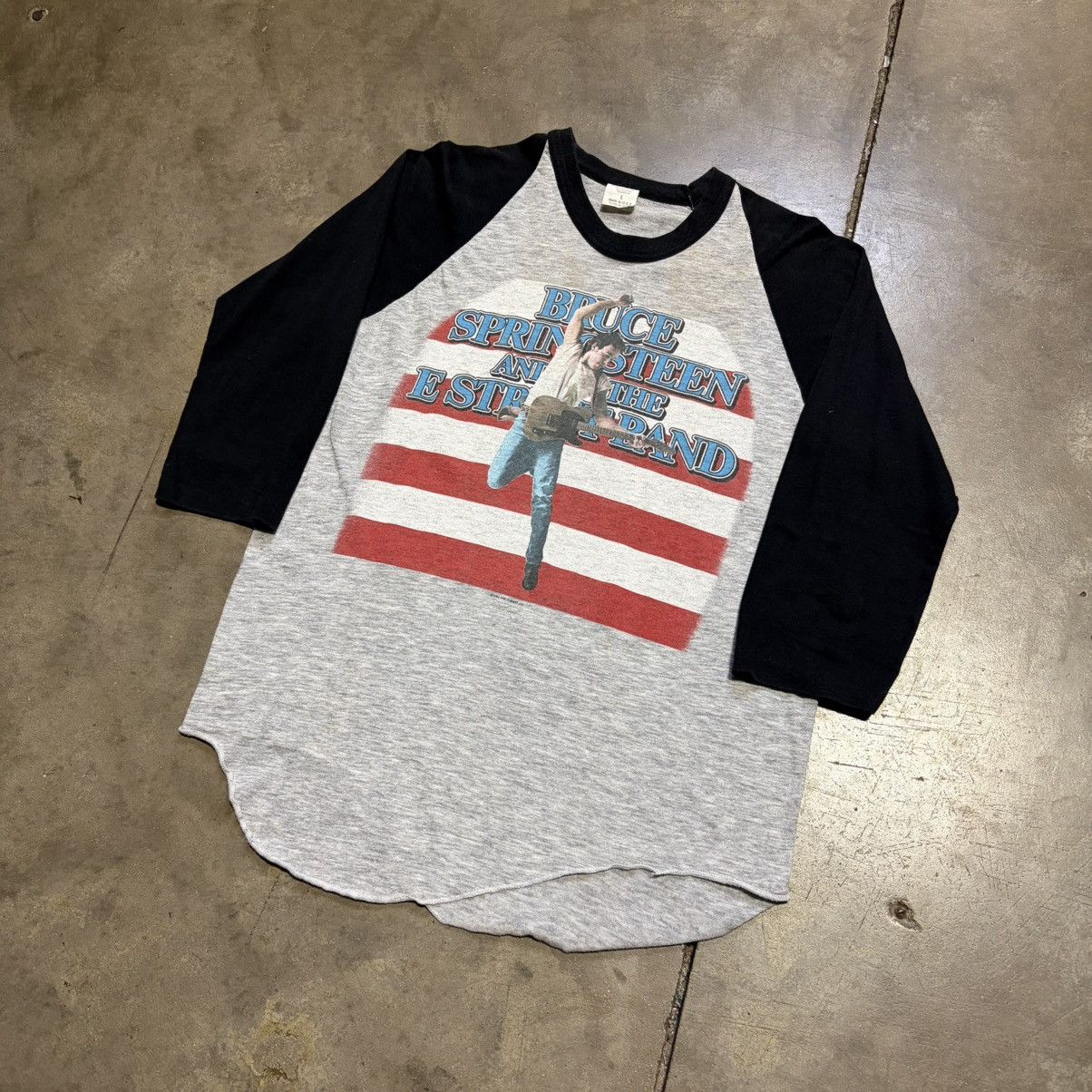 Band Tees Vintage 80s Bruce Springsteen Born in USA Raglan Band Tee Size US L / EU 52-54 / 3 - 2 Thumbnail