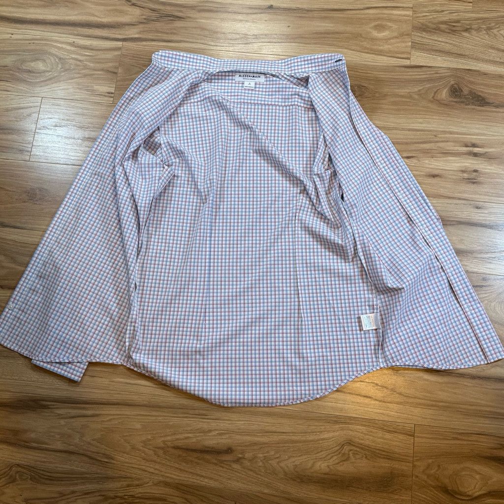 No Fear Mizzen+Main Men’s M Trim Plaid Performance Shirt Size US M / EU 48-50 / 2 - 3 Thumbnail