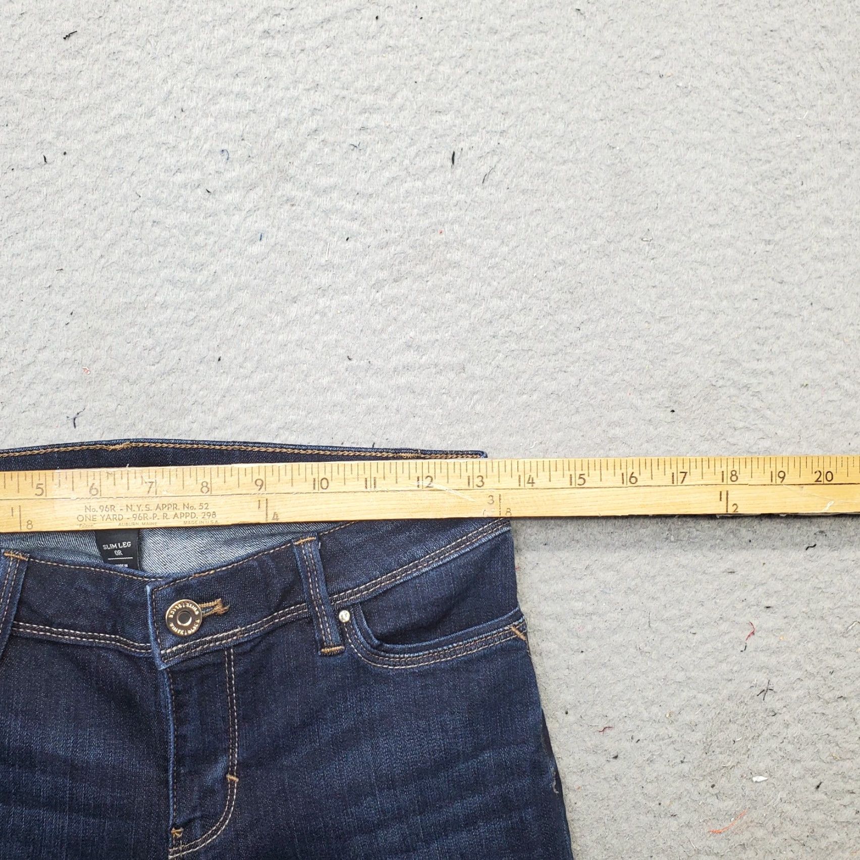 White House Black Market White House Black Market Jeans Women's 0R Blue Denim Slim Leg Streetwear 5-Pocket Design 27 Inseam Size 25" / US 0 / IT 36 - 6 Thumbnail