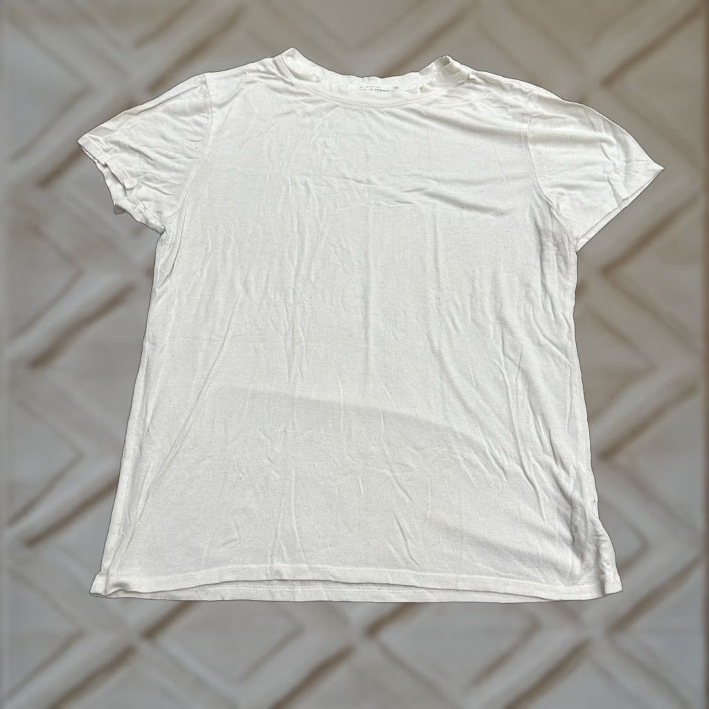 Vintage Nectar Basic T-Shirt Womens M White Short Sleeve Round Neck Logo Casual Adults Regular Size M Womens Size M / US 6-8 / IT 42-44 - 1 Thumbnail