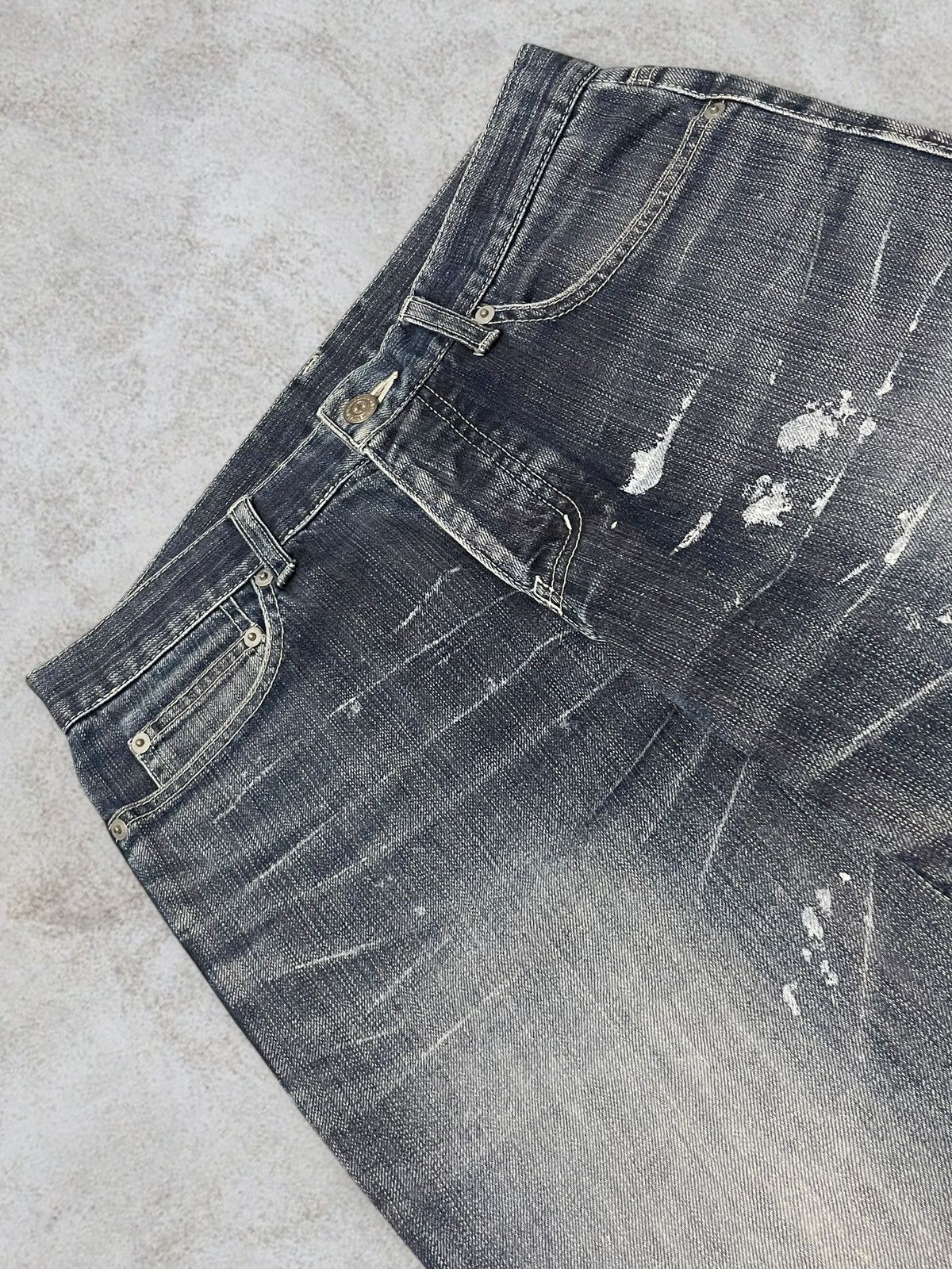Tornado Mart Vintage Tornado Mart Paint Splatter Button Fly Bootcut Jeans Size US 30 / EU 46 - 11 Thumbnail