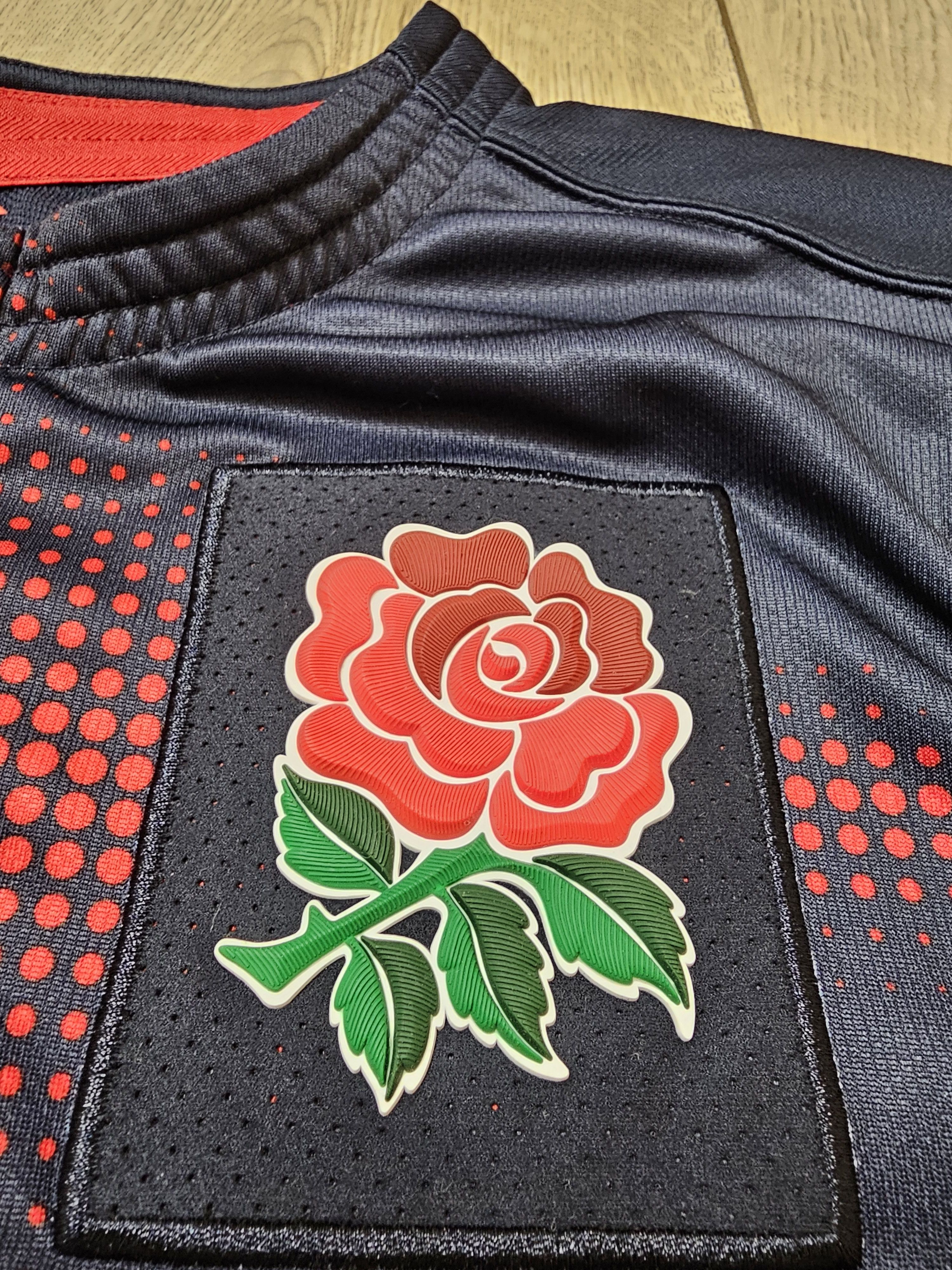 Canterbury of New Zealand ENGLAND RUGBY SHIRT RUGBY JERSEY RARE BLACK JERSEY Size US L / EU 52-54 / 3 - 4 Thumbnail