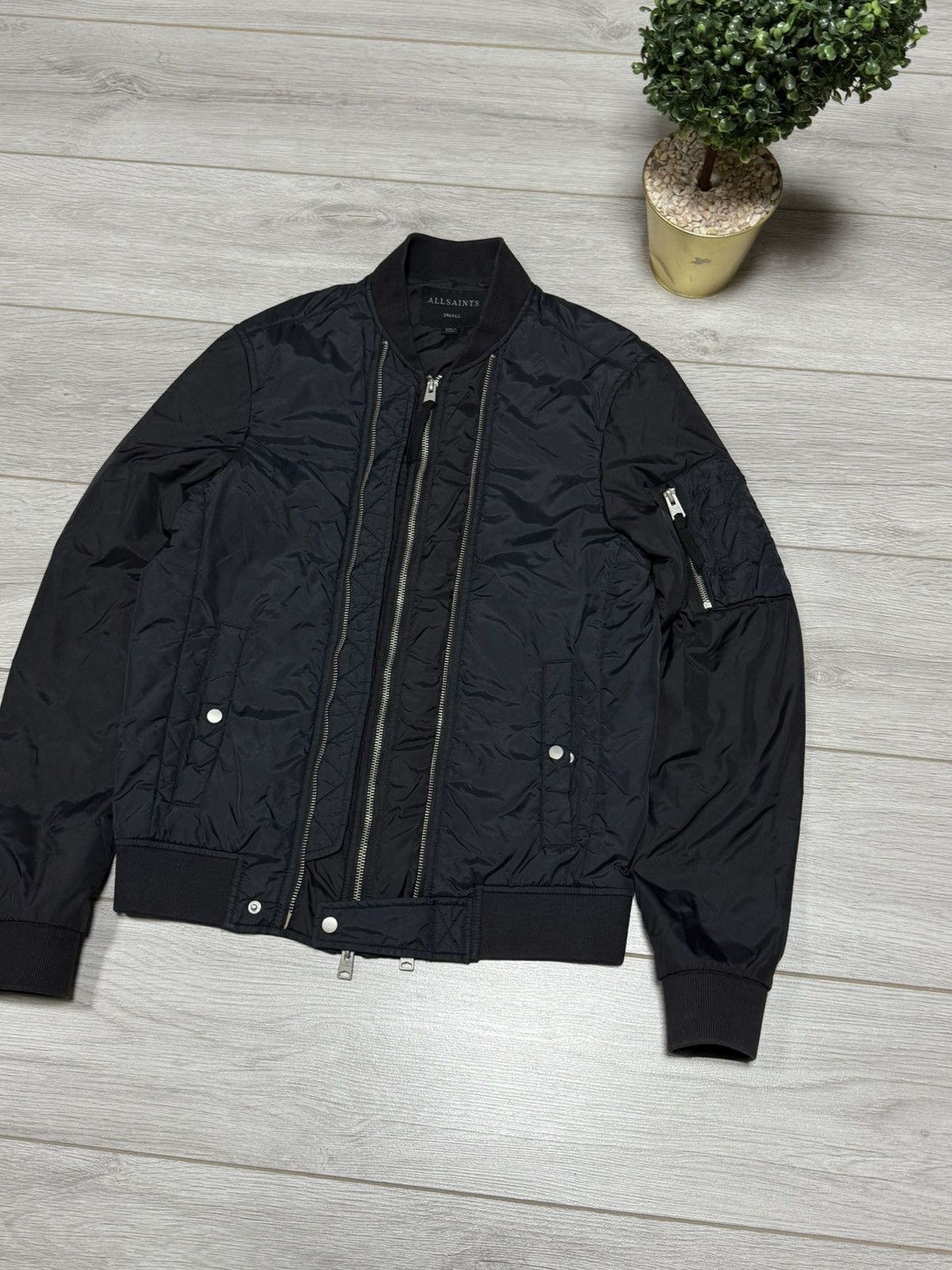 Allsaints Allsaints braddock bomber nylon jacket double zip Size US S / EU 44-46 / 1 - 2 Thumbnail