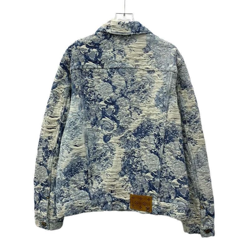 Louis Vuitton Louis Vuitton Blue Floral Denim Jacket-2506 Size L / US 10 / IT 46 - 2 Thumbnail