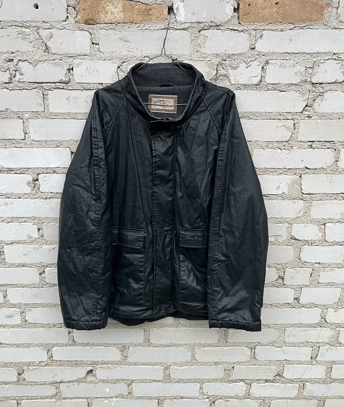 Burberry Insulated Jacket Thomas Burberry vintage 90’s rare leather Size US XL / EU 56 / 4 - 1 Thumbnail