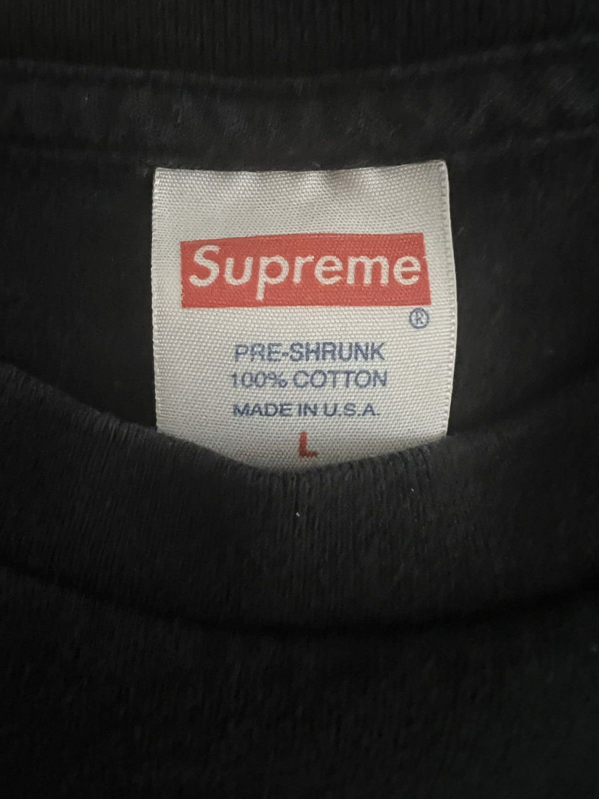 Supreme Supreme un-American Tee - Black Size US L / EU 52-54 / 3 - 2 Thumbnail