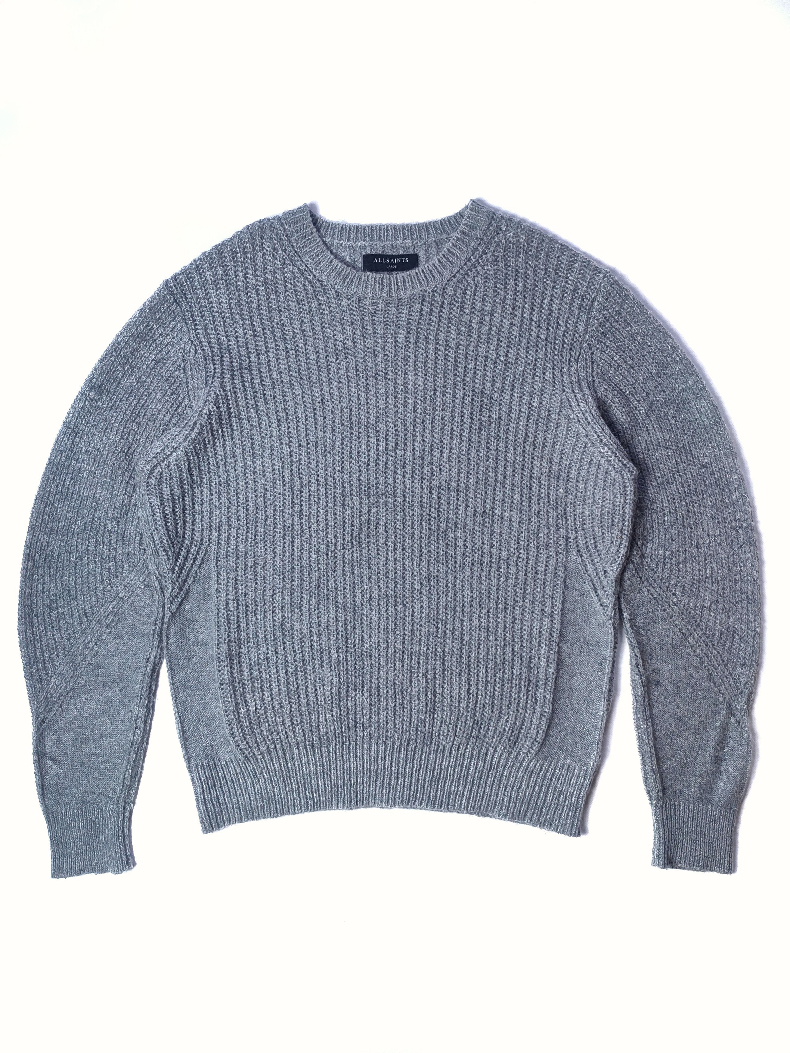 Allsaints Allsaints Montall Crew Mesh Mohair Sweater Size US L / EU 52-54 / 3 - 3 Thumbnail