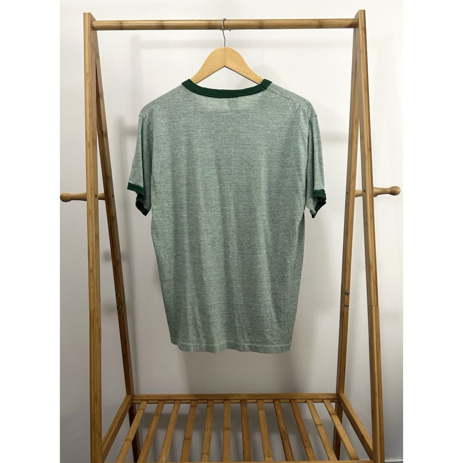 Vintage VTG 70s Princeton Panthers T-Shirt Mens XL Green Ringer Nike? (Note: Original title did not specify Nike; cannot assume brand) Size US XL / EU 56 / 4 - 2 Thumbnail