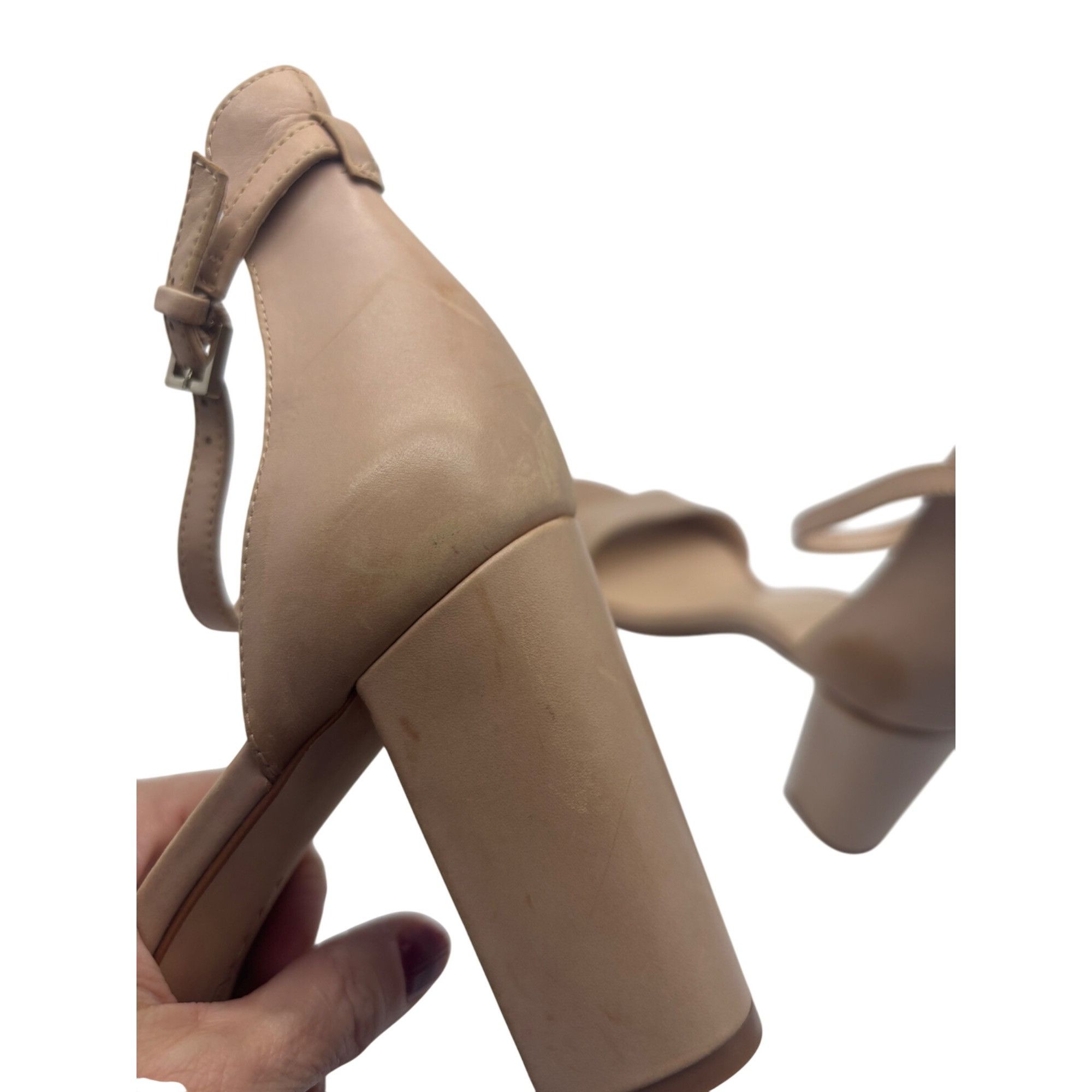 Vince Camuto Vince Camuto Corlina Leather Dress Sandals, Size 11, M, Nude Size US 11 / IT 41 - 9 Thumbnail