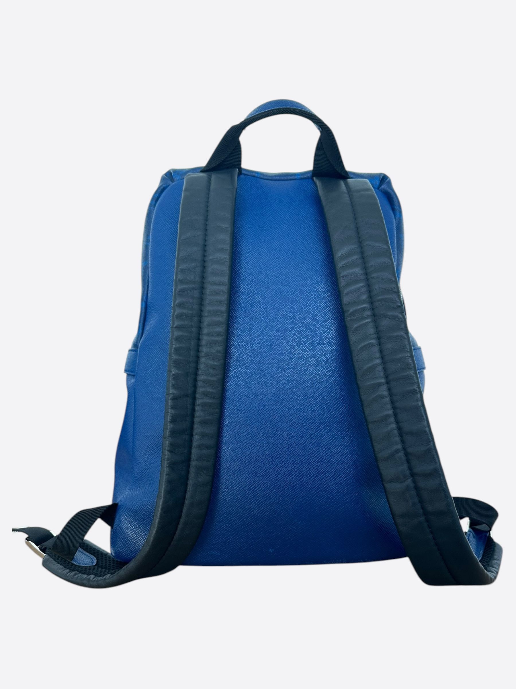 Louis Vuitton Louis Vuitton Blue Taigarama Monogram Discovery Backpack Size ONE SIZE - 3 Thumbnail