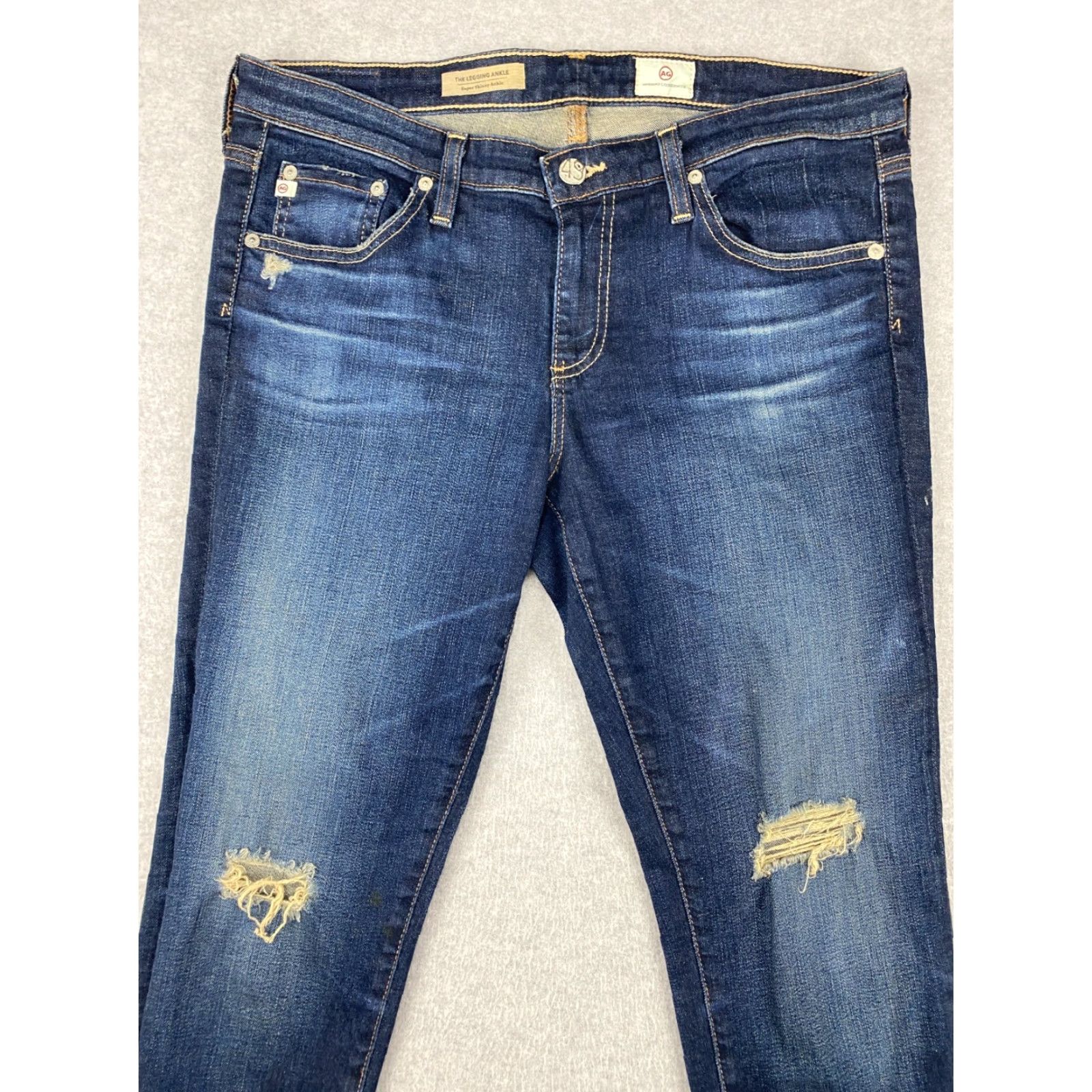Vintage VINTAGE AG Adriano Goldschmied Jeans Womens 30 R The Legging Ankle Supper Skinny Blue Size 30" / US 8 / IT 44 - 3 Thumbnail
