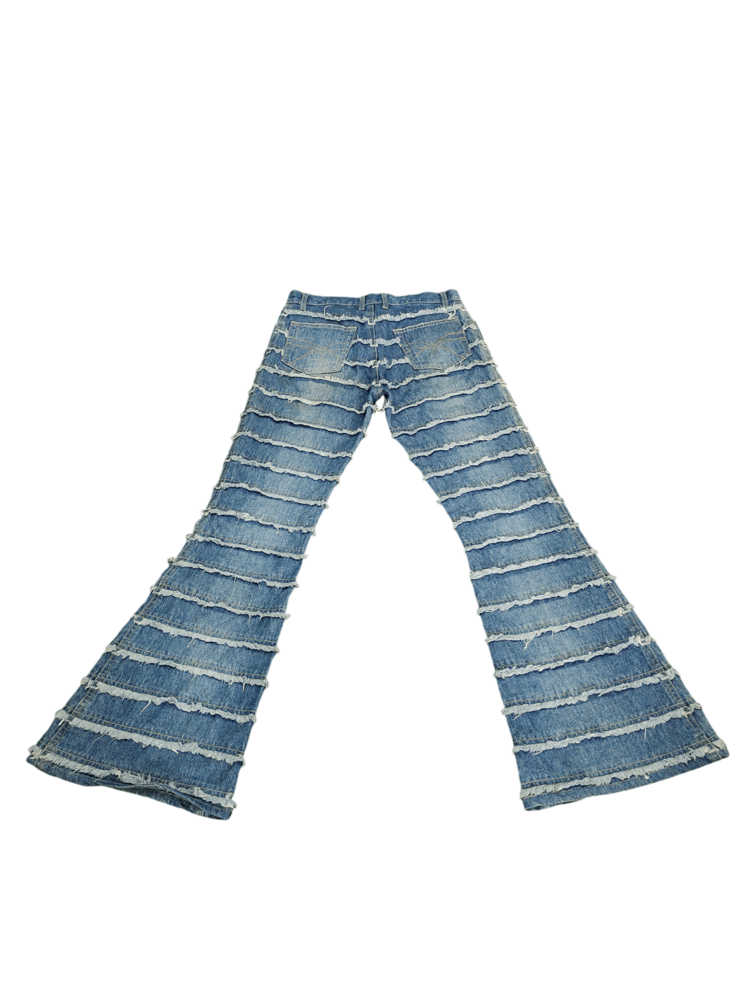If Six Was Nine Flare Jeans F.T.S Hagi Patchwork Denim Bootcut Hysterics Sty Size US 27 - 16 Thumbnail