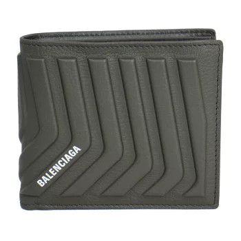 Balenciaga o1la1rc1a1125 Size: OS / Car Square Folded Wallet in Khaki Size ONE SIZE - 1 Thumbnail