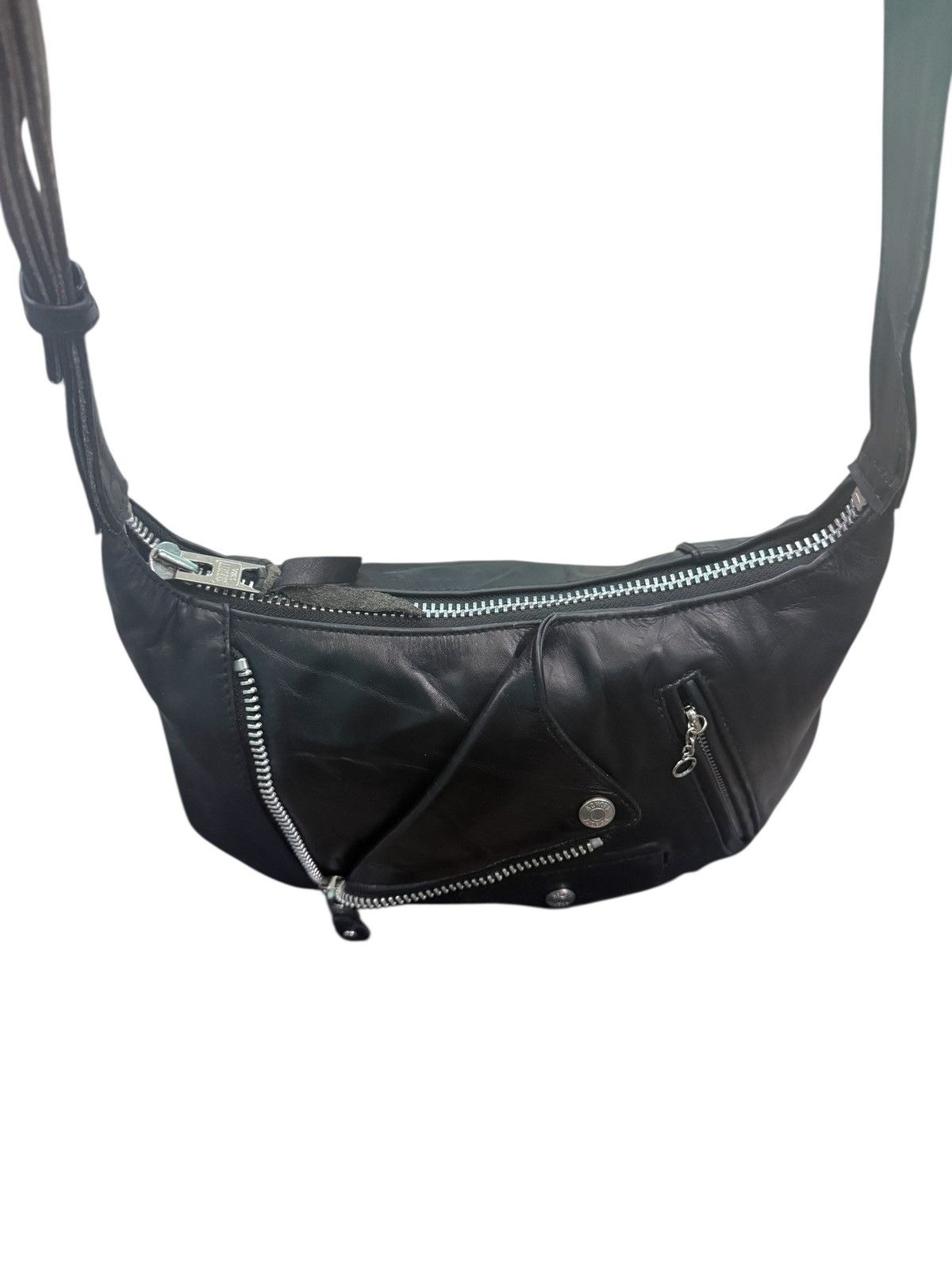 Schott RARE SCHOTT RIDERS LEATHER CROSSBODY BAG Size ONE SIZE - 13 Thumbnail