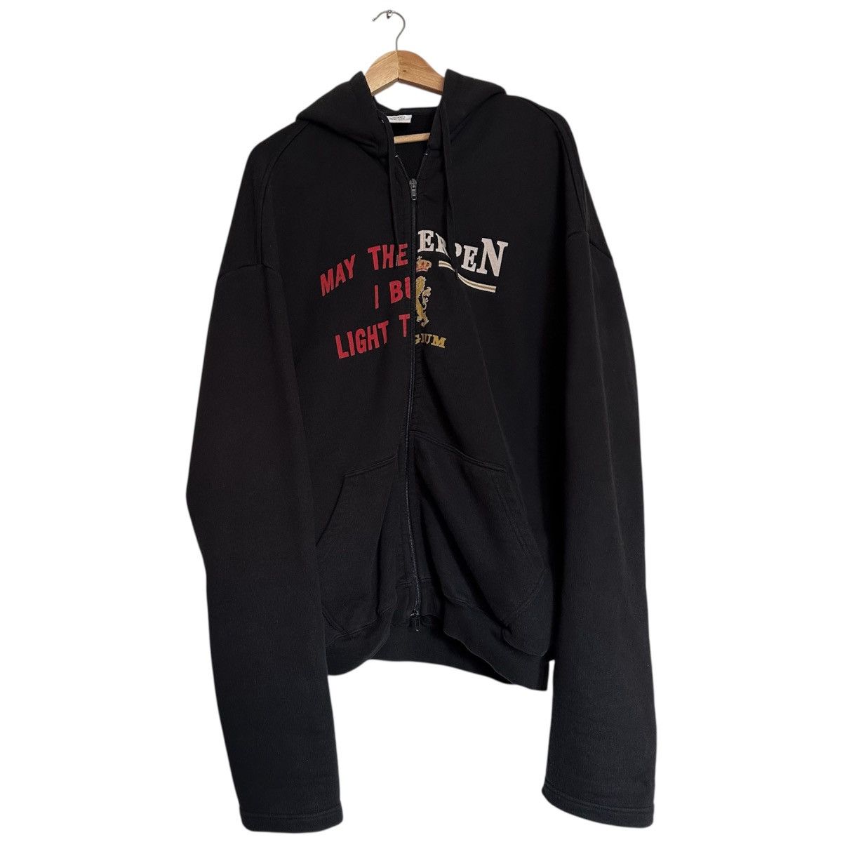 VETEMENTS 17AW TFD ZIP UP Hoodie 最終値下げ VOUGE 2017 Vetements TFD zip up hoodie embroidery + retail