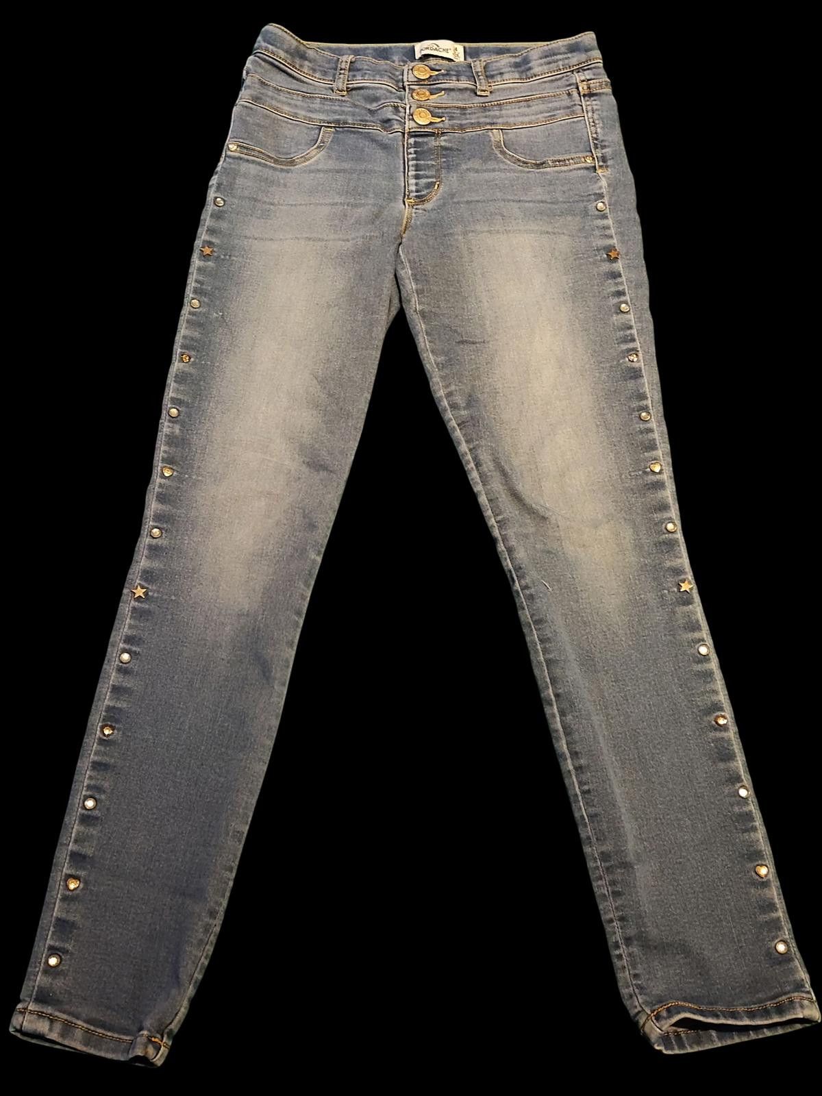 Jordache Girls Jordache Skinny Jeans with Decorative Studs Size 14 Size 24" / US 00 / IT 34 - 1 Thumbnail
