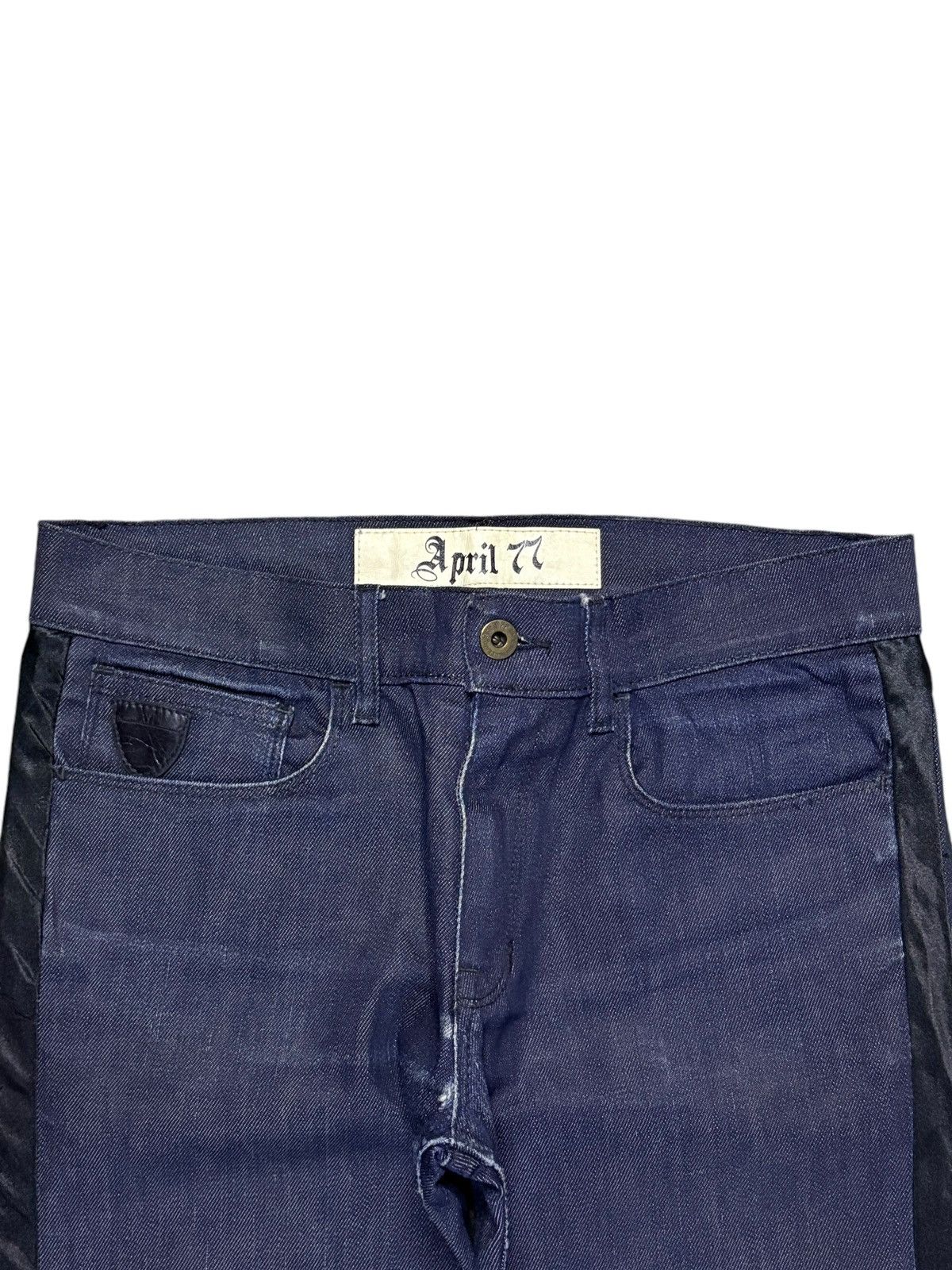 Japanese Brand Vintage April 77 Waxed Denim Size 30" / US 8 / IT 44 - 4 Thumbnail