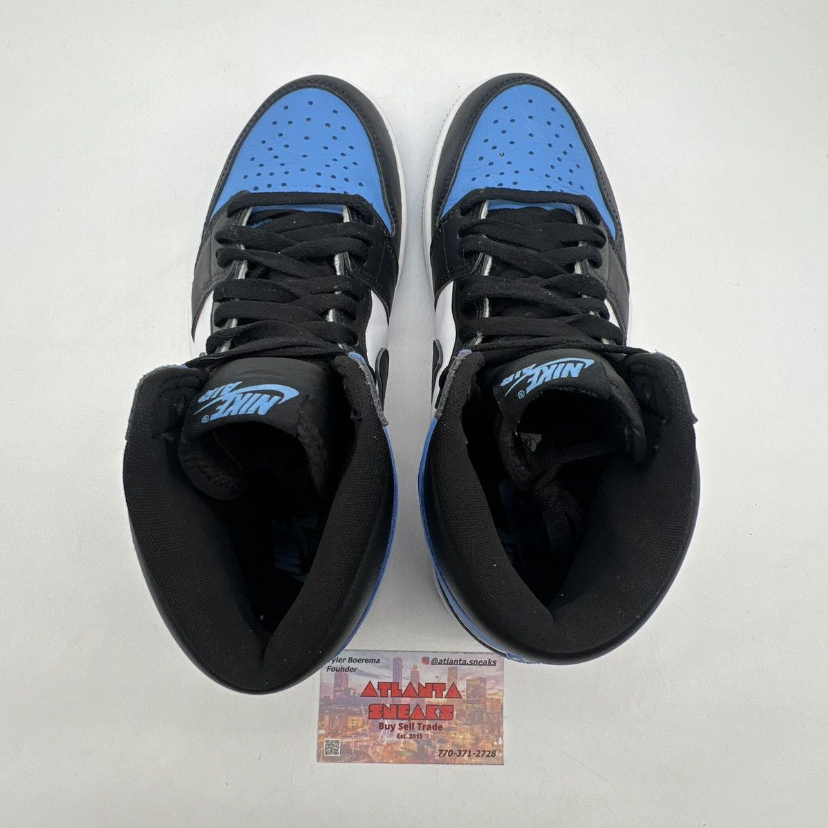 Nike Air Jordan 1 high unc toe Size US 8 / EU 41 - 6 Thumbnail