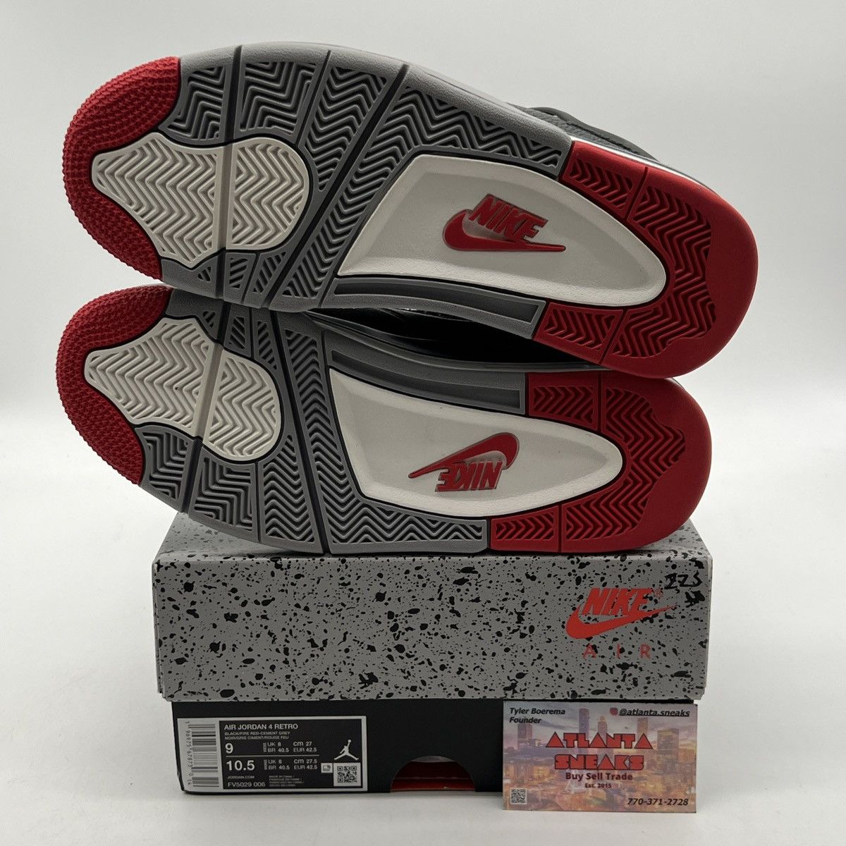 Jordan Brand Air Jordan 4 bred reimagined Size US 9 / EU 42 - 8 Thumbnail