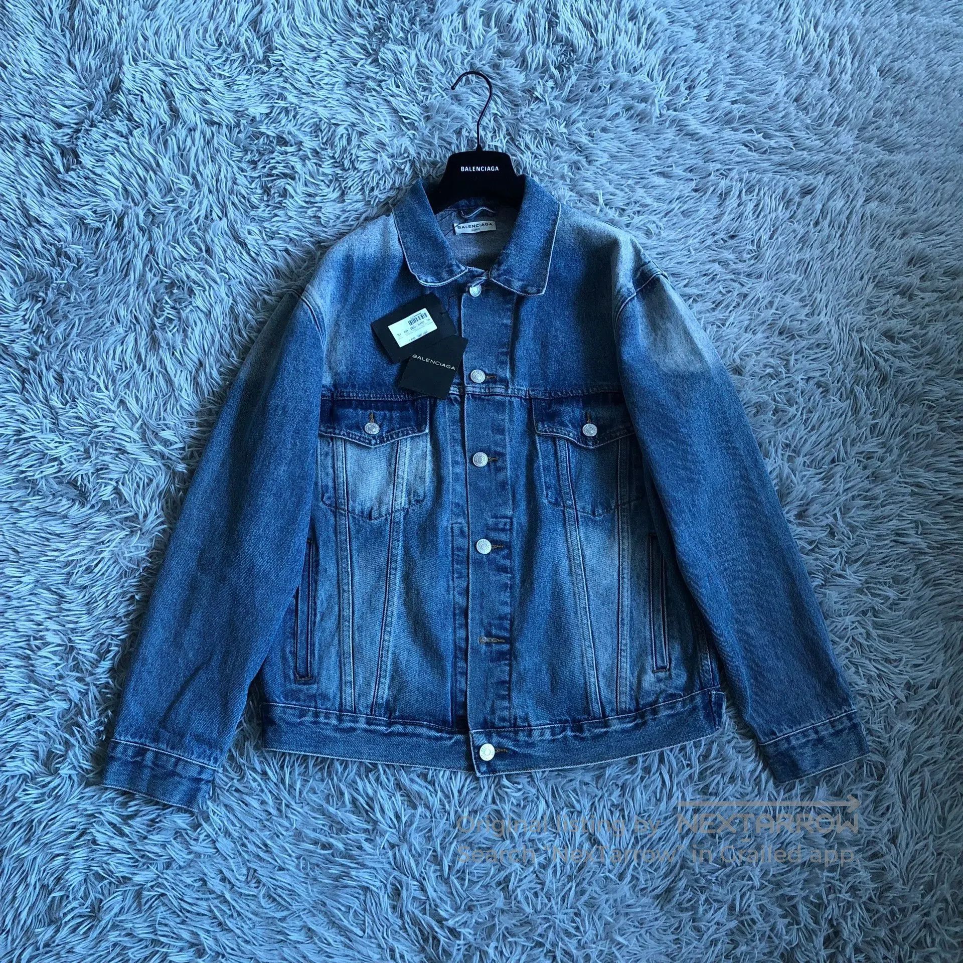 Balenciaga Balenciaga Double B Graffiti Logo Denim Jacket. Size US M / EU 48-50 / 2 - 2 Thumbnail