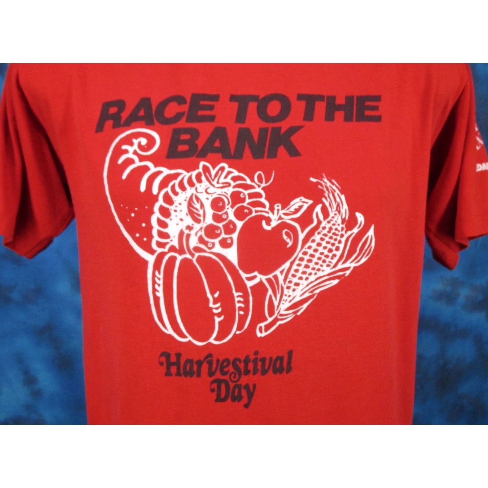 Vintage vintage HARVESTIVAL DAY RACE T-Shirt SMALL marathon harvest festival T-Shirt mens XS? Size US S / EU 44-46 / 1 - 4 Thumbnail
