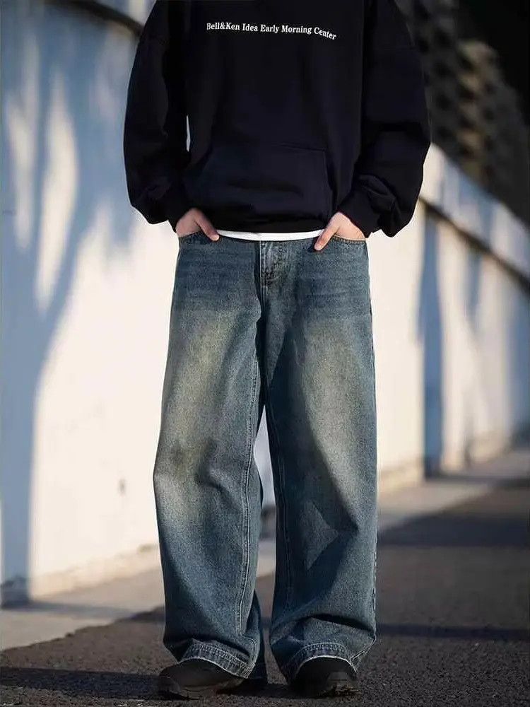 Japanese Brand × Jean Retro straight leg wide leg loose jeans Size US 32 / EU 48 - 1 Thumbnail
