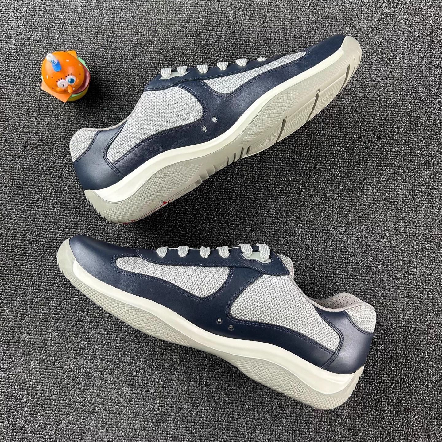 Prada Prada trendy casual sneakers blue gray colorblock Size US 10 / EU 43 - 3 Thumbnail