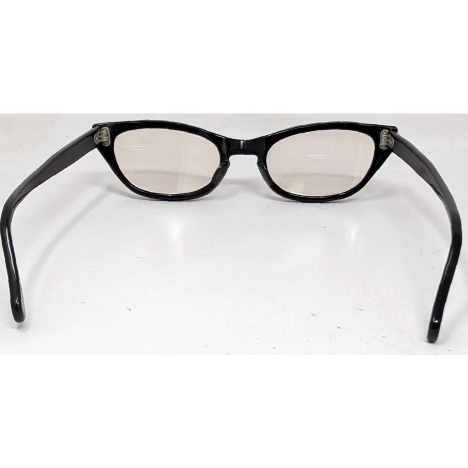 MCM VINTAGE ZWC Cat Eye Eyeglasses 5 1/2 Brown Black Plastic Glasses with Case Womens 1950s MCM Size ONE SIZE - 5 Thumbnail