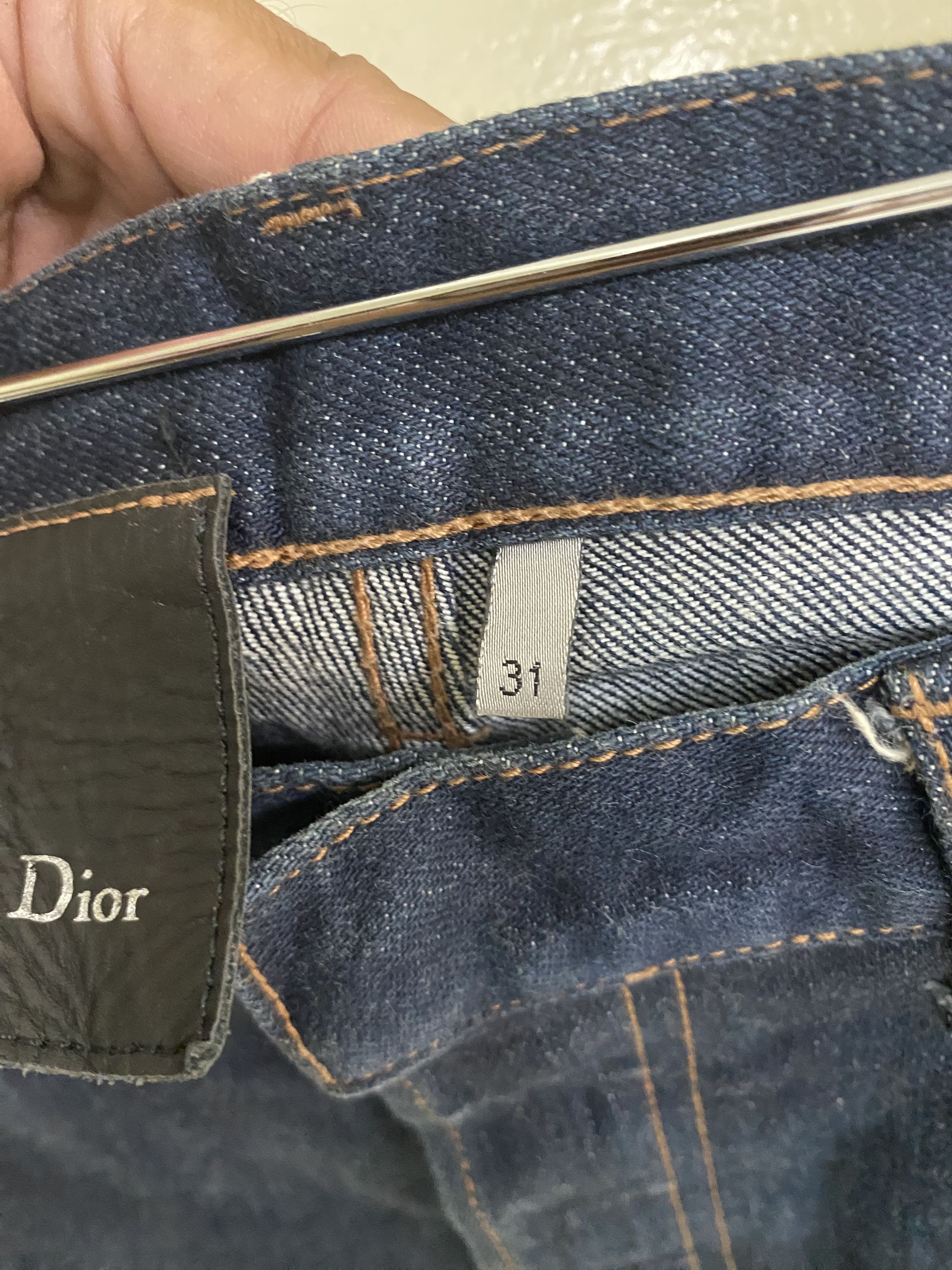 Dior 05 Hedi Slimane Dior Homme Raw Indigo Silver Selvedge Denim Size US 32 / EU 48 - 8 Thumbnail