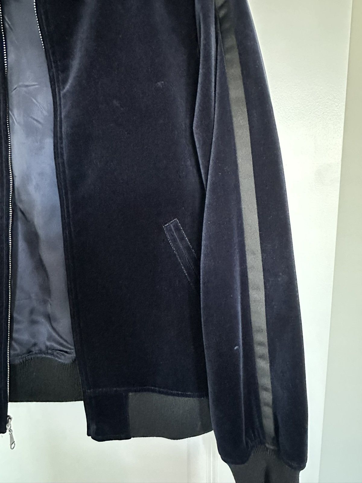 J.Crew J. Crew Blue Velvet Bomber Sz Small Size US S / EU 44-46 / 1 - 3 Thumbnail