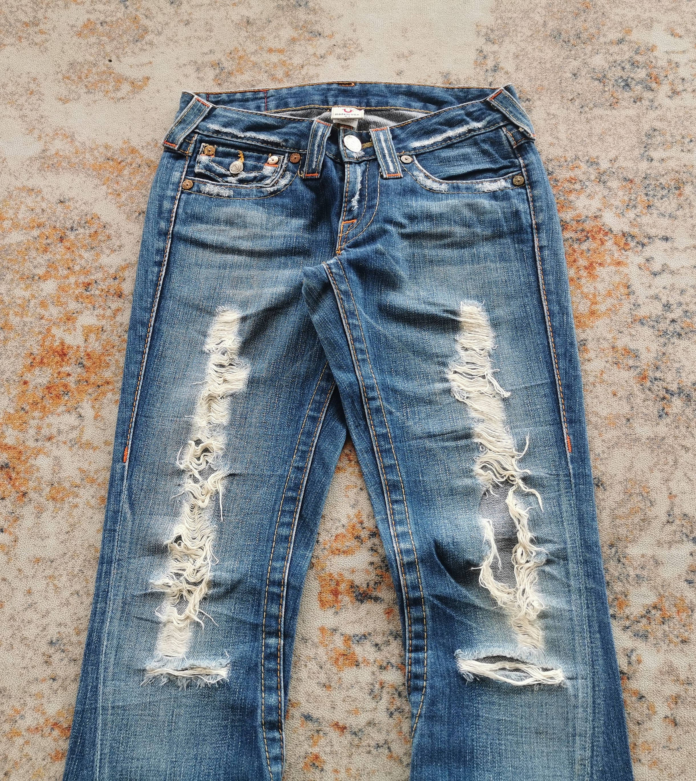 True Religion Vintage true religion flared distressed usa jeans Size 26" / US 2 / IT 38 - 6 Thumbnail