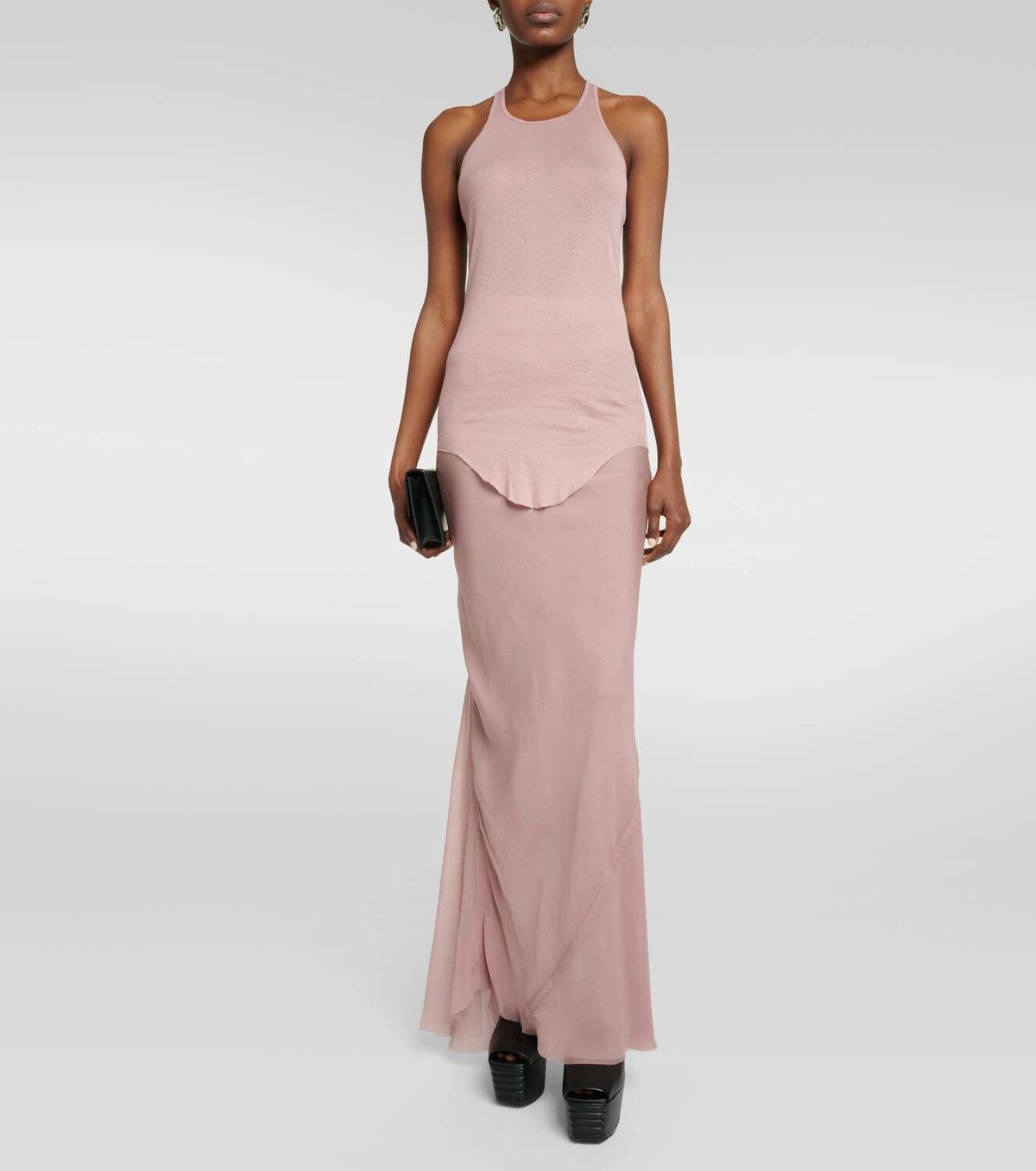 Rick Owens o1y0126 Tank Top in Blush Size S / US 4 / IT 40 - 4 Thumbnail
