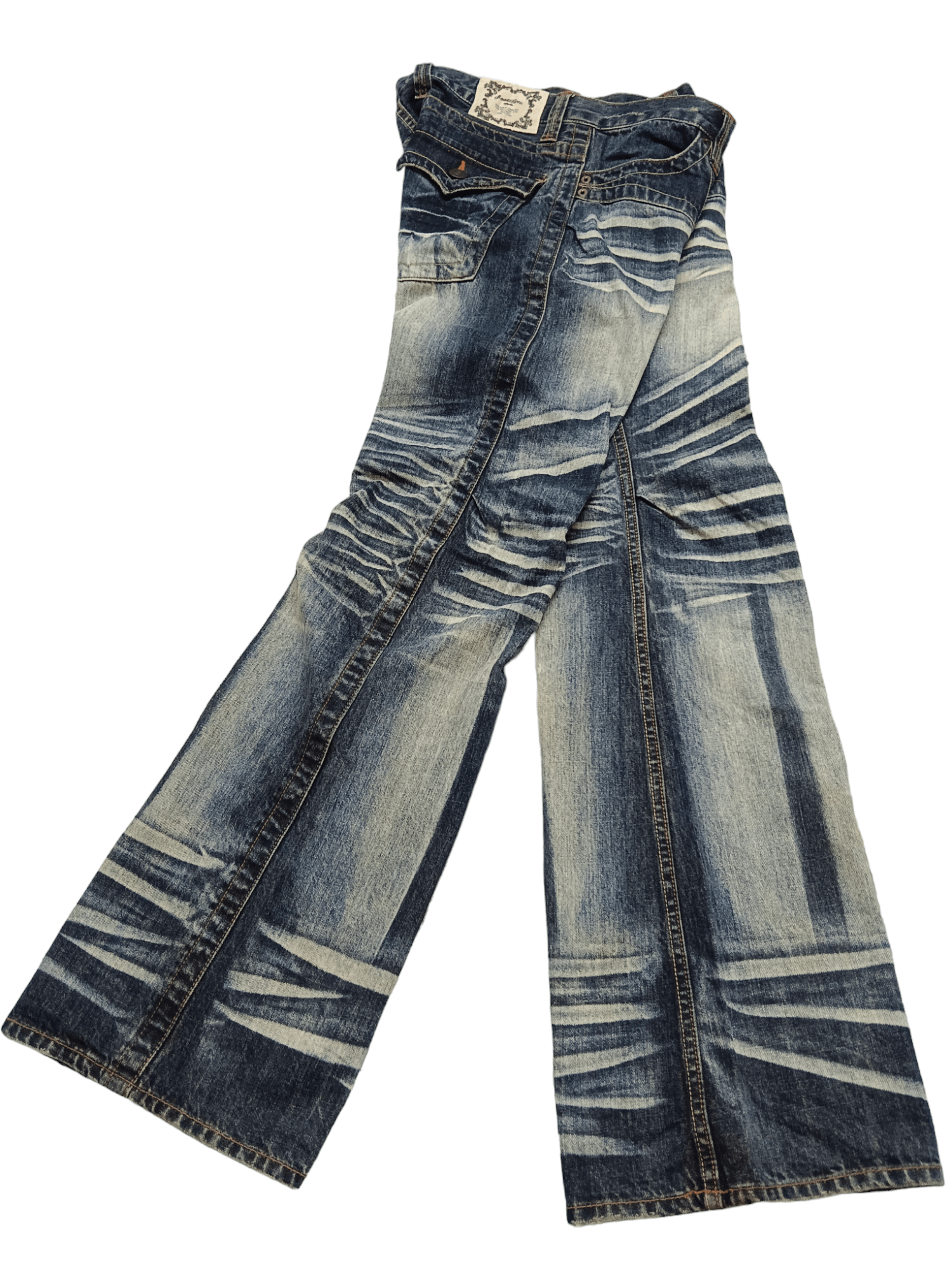 Root Three Clawmark Low Rise Super Flare Denim