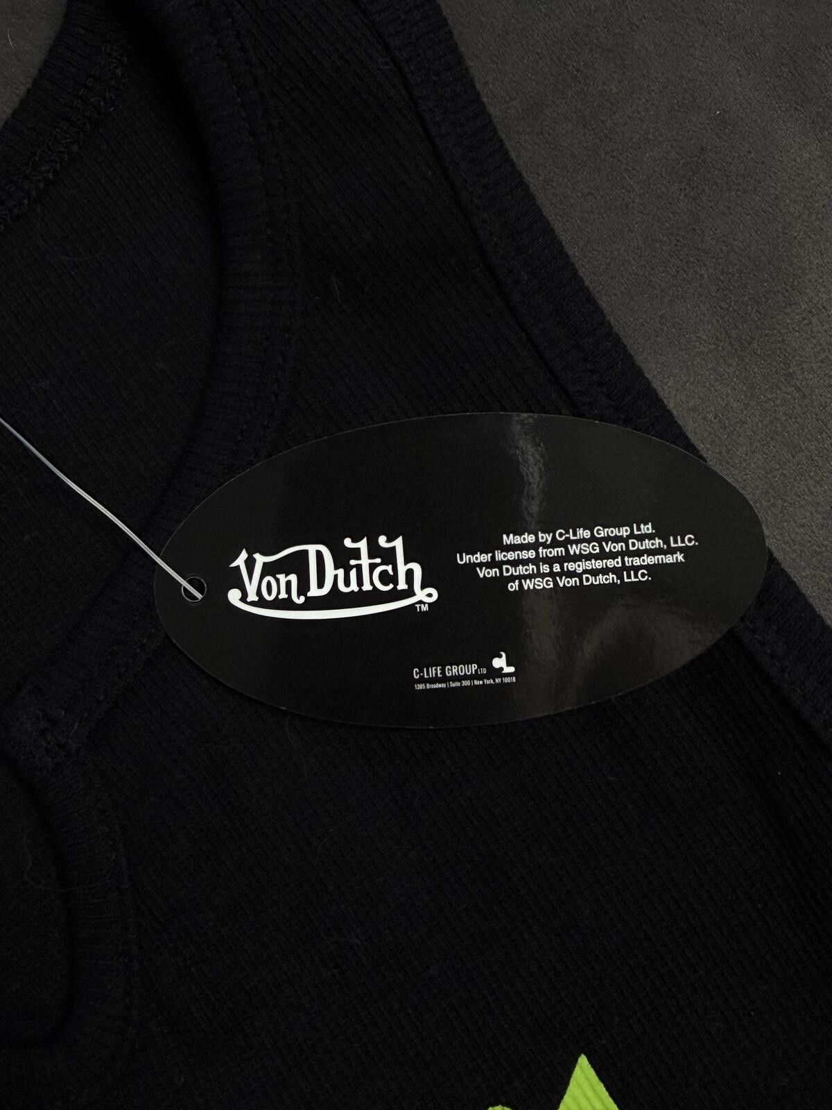 Von Dutch Y2k Von Dutch Classic Cropped Green Orange Tank Top L Size M / US 6-8 / IT 42-44 - 7 Thumbnail