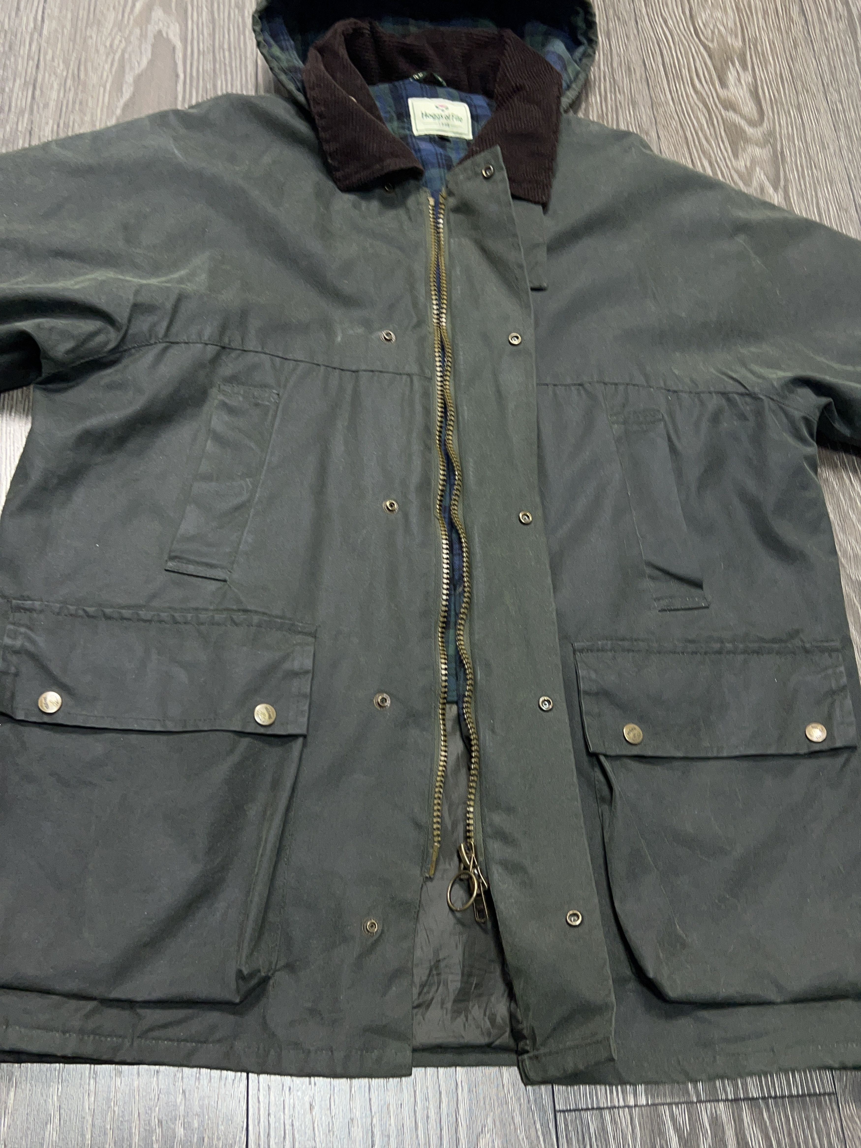 Other Hoggs Of Fife Wax Country Derby Field Jacket Hunting Coat Size US XL / EU 56 / 4 - 10 Thumbnail