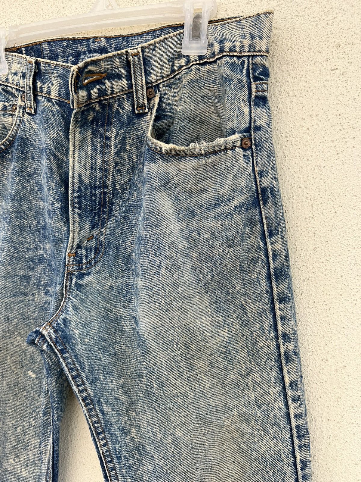 Levi's Vintage 80s Levi’s 505 Mud Acid Wash Denim Rips Knee Jeans Size US 34 / EU 50 - 11 Thumbnail