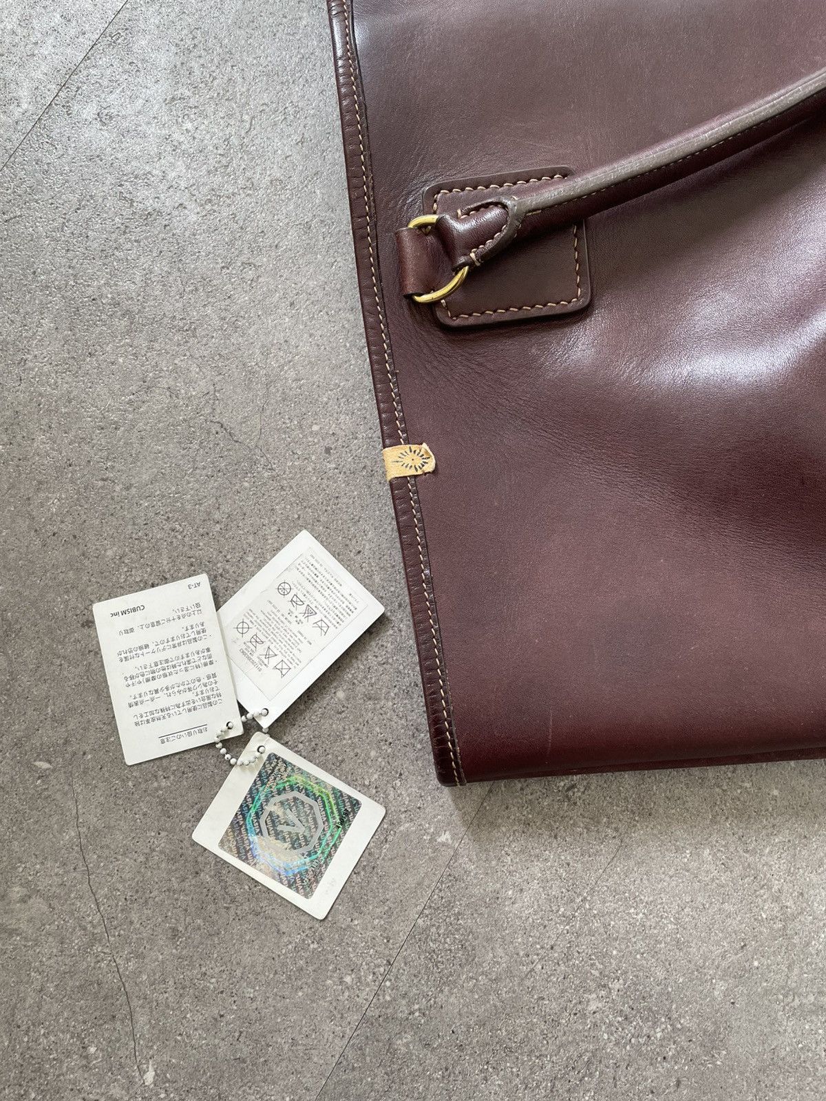 Visvim VISVIM Homer Tote Bag XL FR Made in France Burgundy Size ONE SIZE - 3 Thumbnail